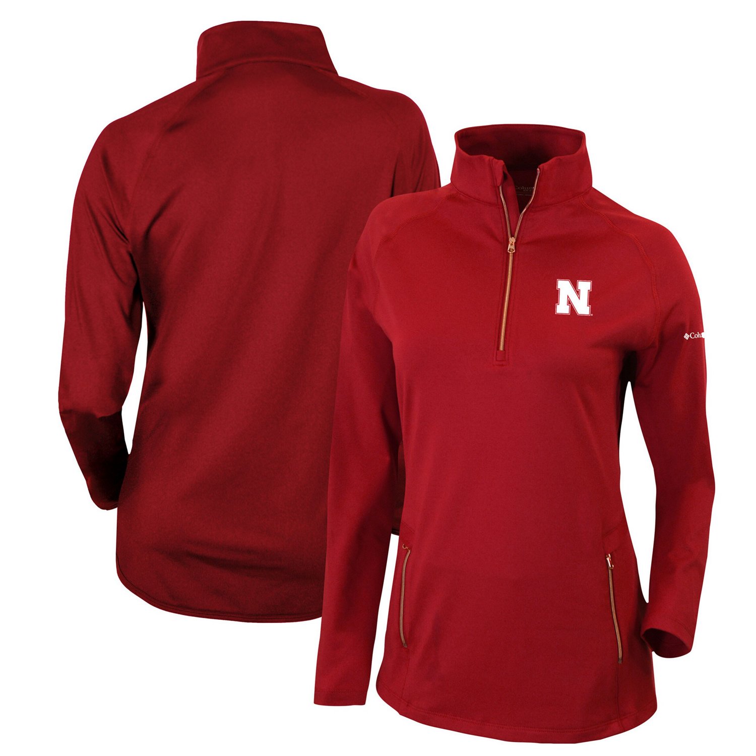 Columbia Nebraska Huskers Outward Nine Quarter-Zip Pullover Top                                                                  - view number 1