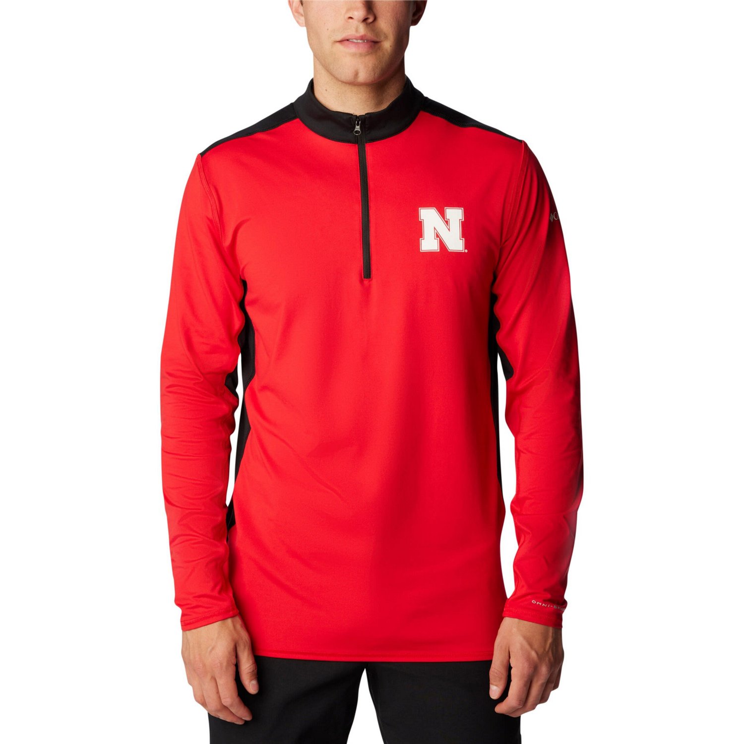 Columbia Nebraska Huskers Tech Trail Omni-Shade Quarter-Zip Top