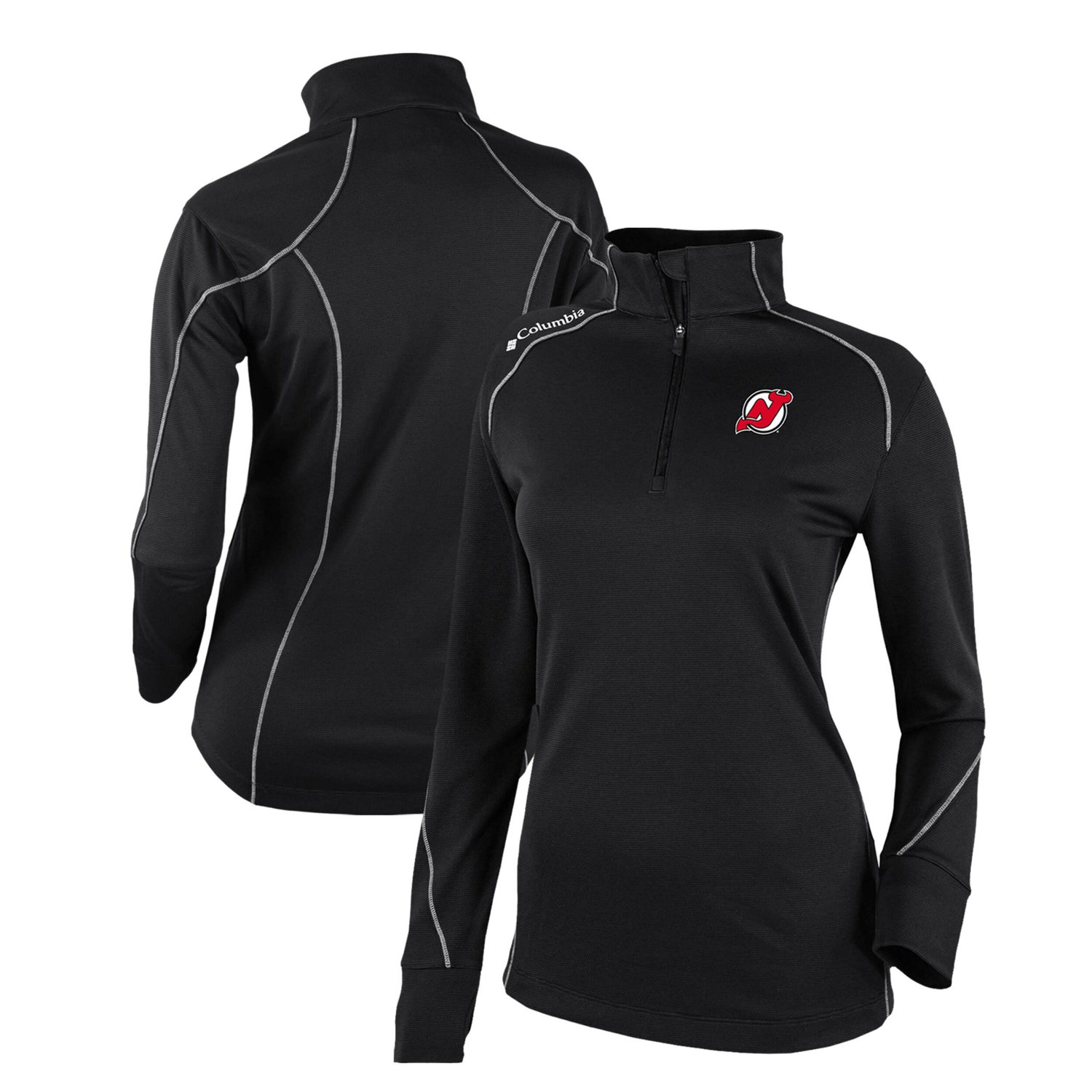 Columbia New Jersey Devils Omni-Wick Shotgun 20 Quarter-Zip Pullover Top