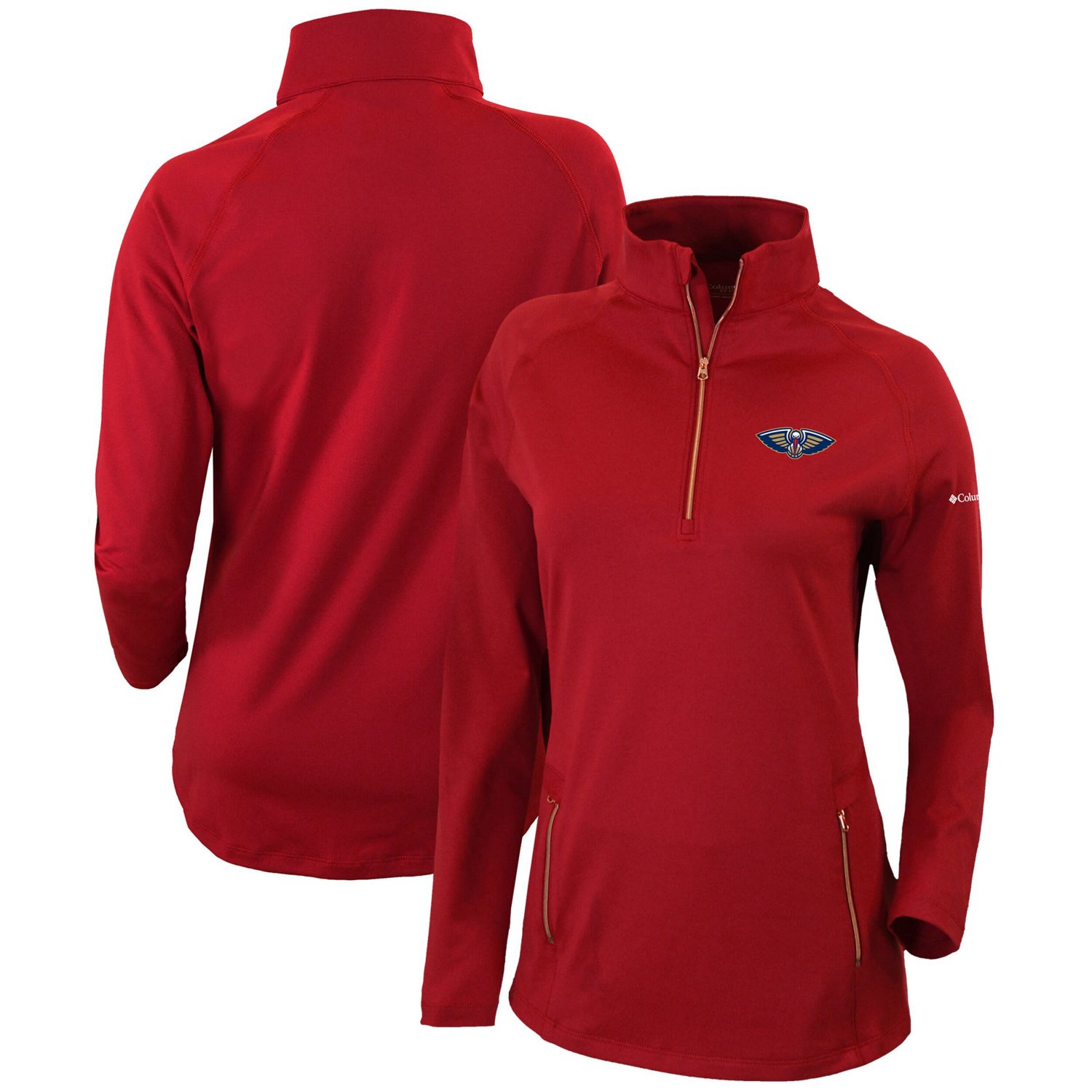Columbia New Orleans Pelicans Omni-Wick Outward Nine Quarter-Zip Pullover Top