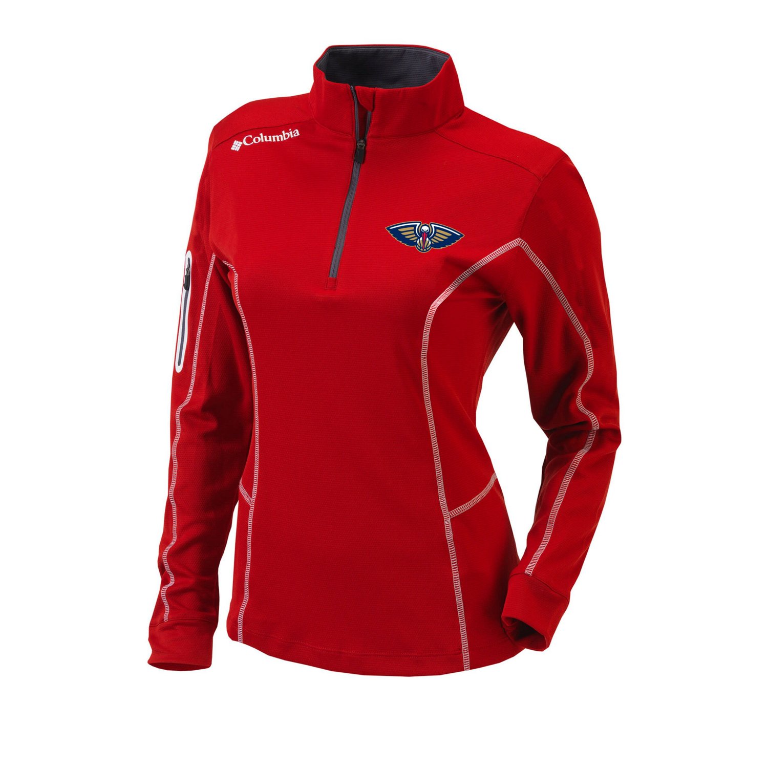 Columbia New Orleans Pelicans Omni-Wick Shotgun Quarter-Zip Pullover Top