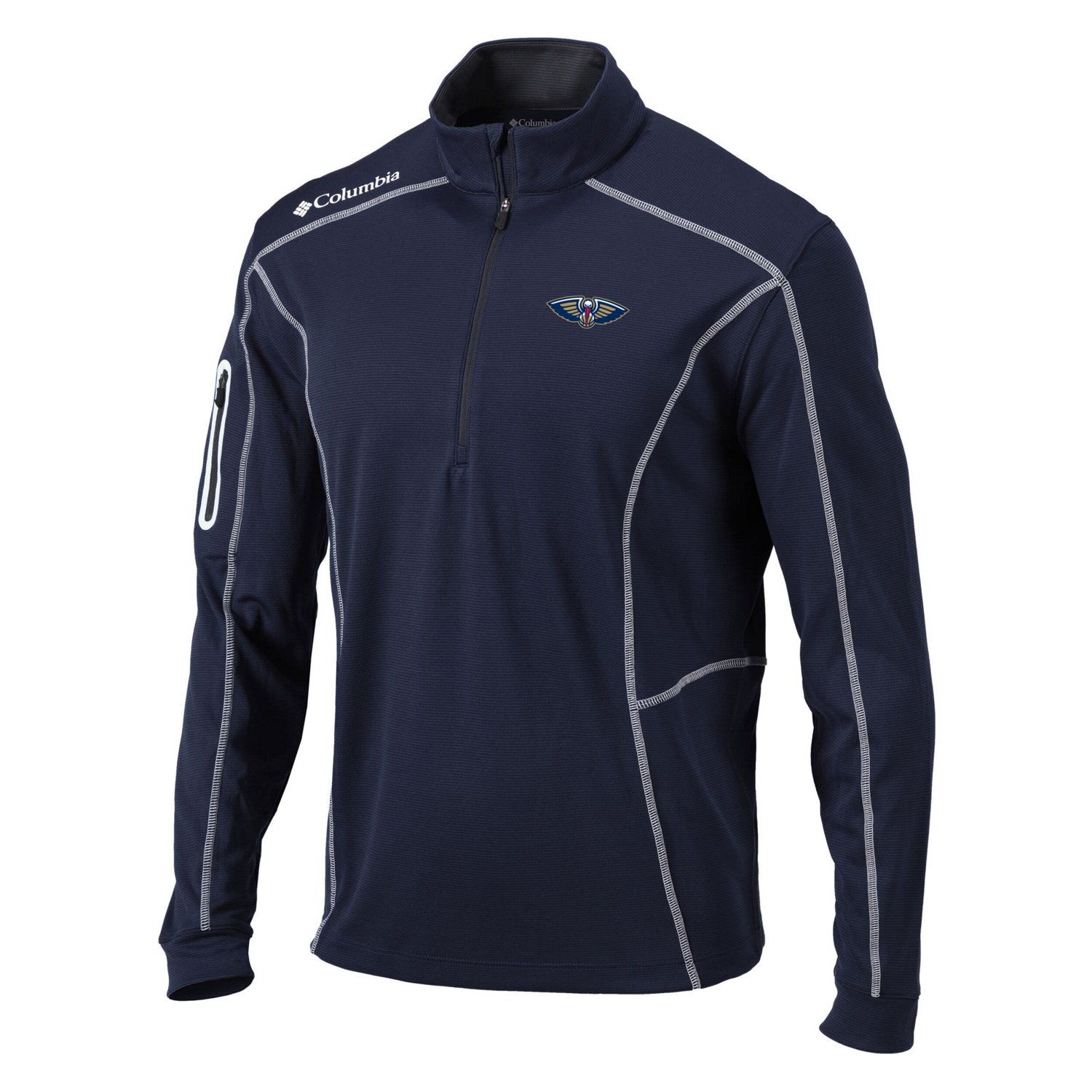 Columbia New Orleans Pelicans Team Shotgun Quarter-Zip Pullover Jacket - view number 2