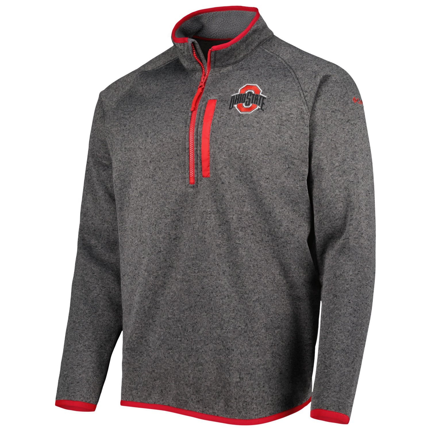 Columbia Ohio State Buckeyes Canyon Point Omni-Shield Raglan Half-Zip Pullover Top                                               - view number 2