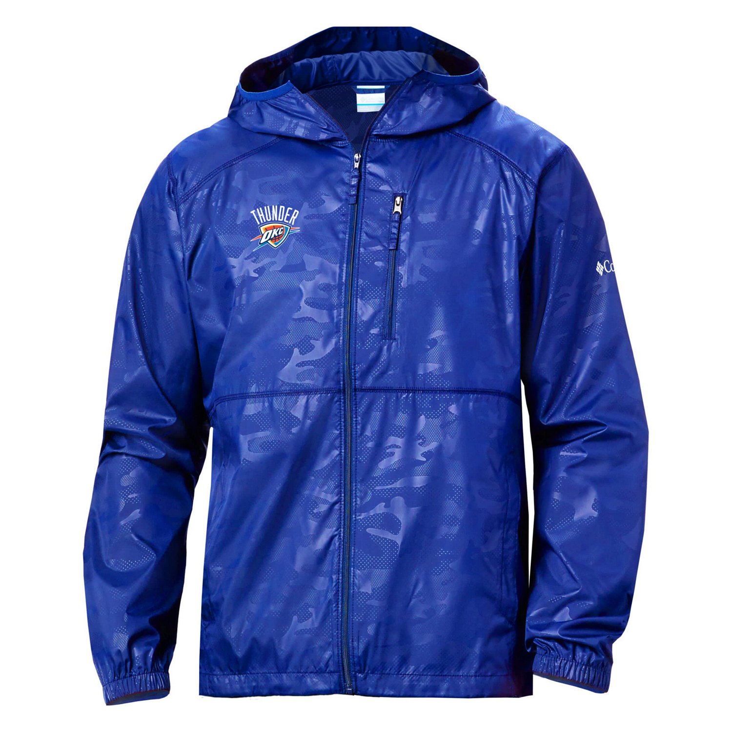 Columbia Oklahoma City Thunder Camo Flash Forward Full-Zip Windbreaker Jacket - view number 2