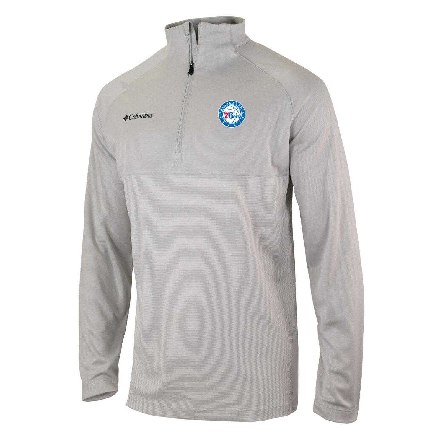 Columbia Philadelphia 76ers Omni-Wick Rockin' It Quarter-Zip Pullover Top - view number 2
