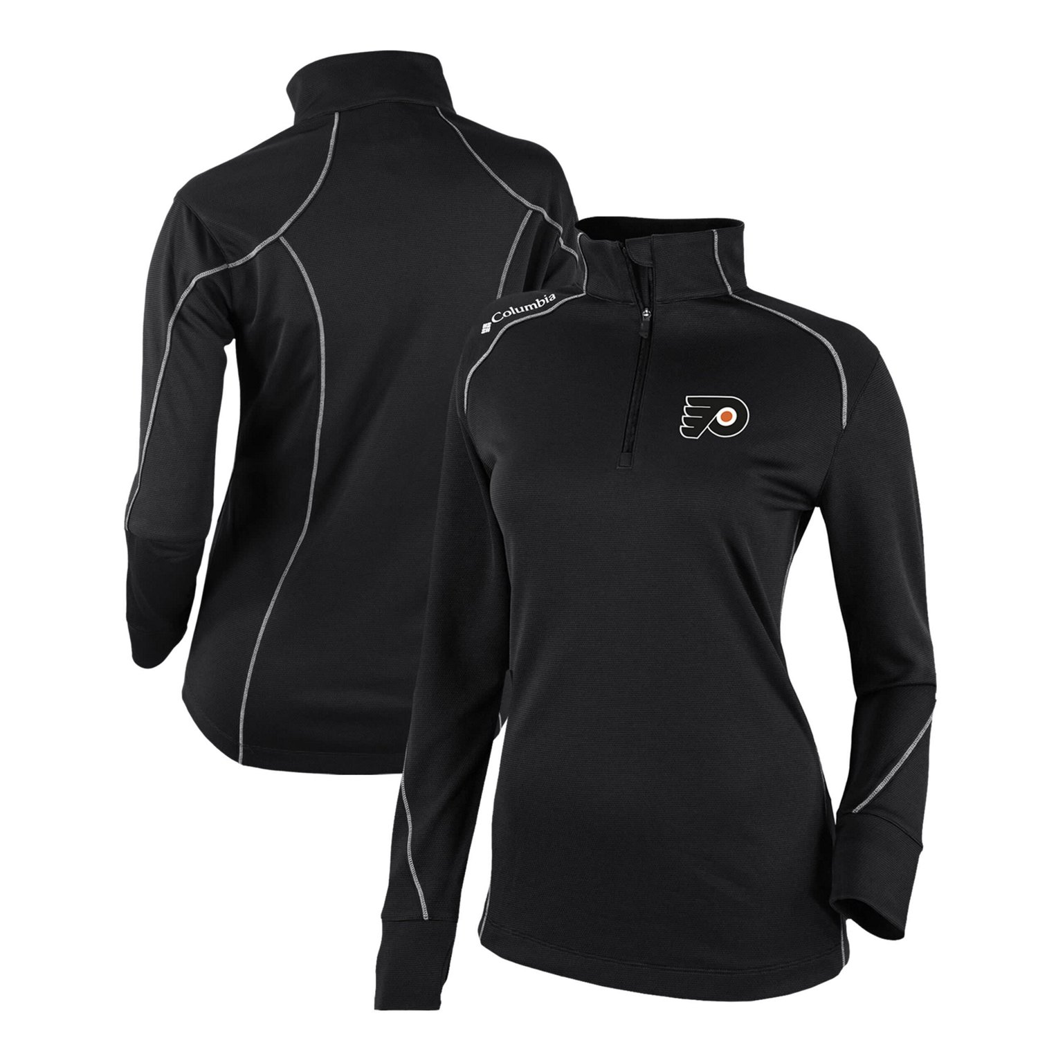 Columbia Philadelphia Flyers Omni-Wick Shotgun 20 Quarter-Zip Pullover Top