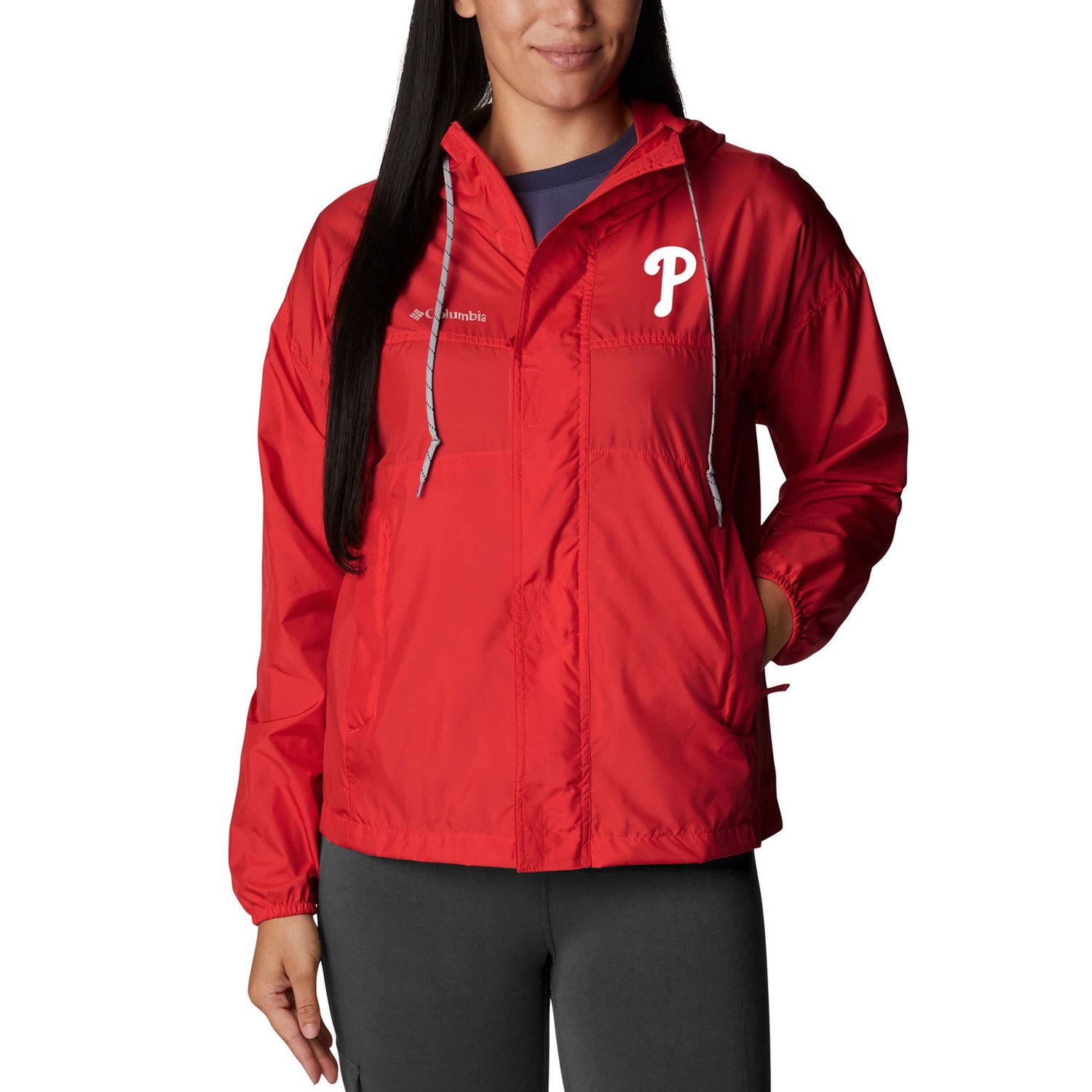 Columbia Philadelphia Phillies Flash Challenger Full-Zip Windbreaker Jacket