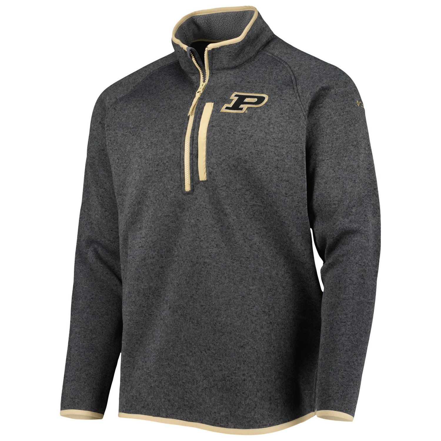Columbia Purdue Boilermakers Canyon Point Omni-Shield Raglan Half-Zip Pullover Top - view number 2