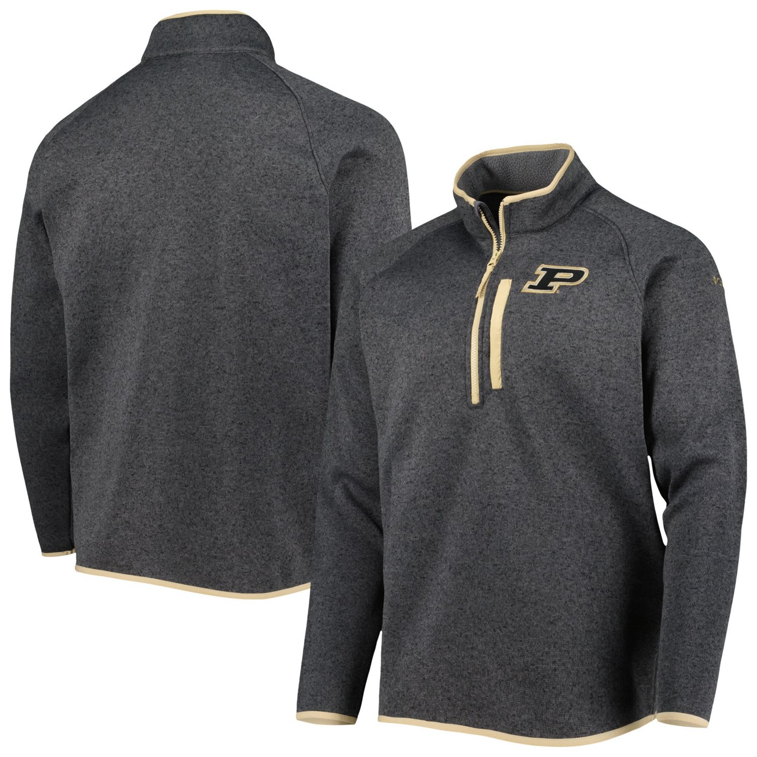 Columbia Purdue Boilermakers Canyon Point Omni-Shield Raglan Half-Zip Pullover Top