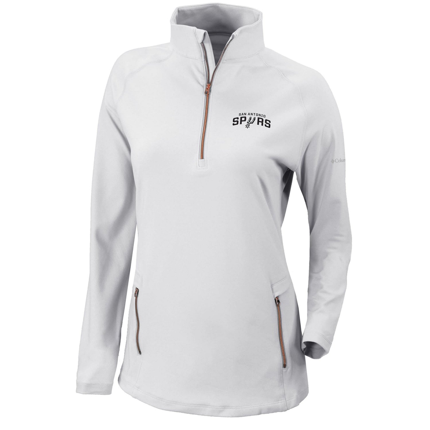 Columbia San Antonio Spurs Omni-Wick Outward Nine Quarter-Zip Pullover Top - view number 2