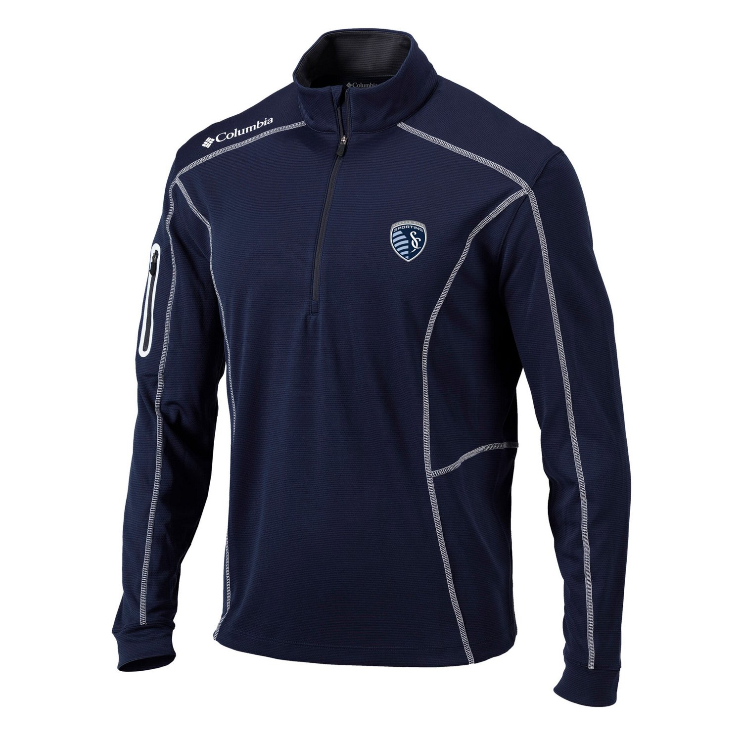 Columbia Sporting Kansas City Omni-Wick Shotgun Quarter-Zip Pullover Top                                                         - view number 2