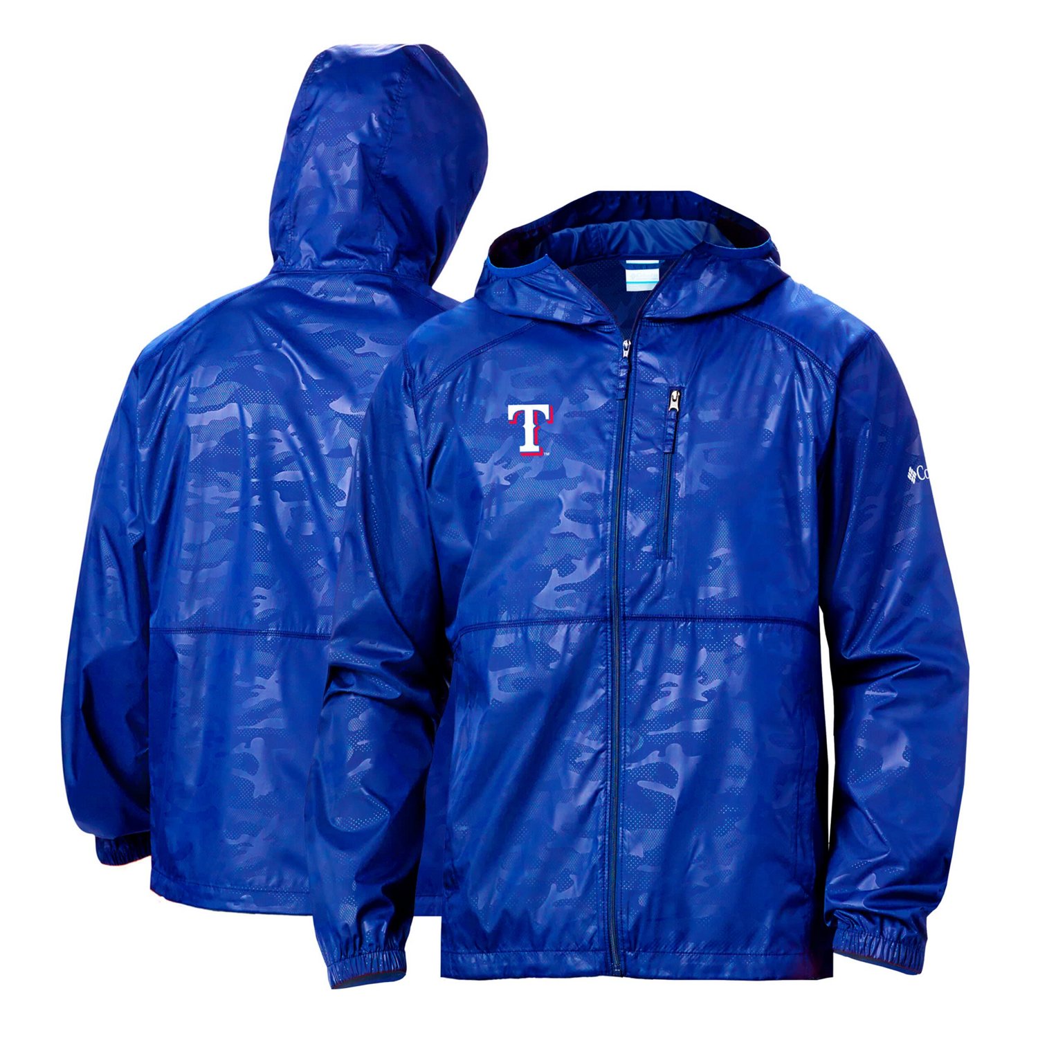 Columbia Texas Rangers Camo Flash Forward Full-Zip Team Logo Windbreaker Jacket                                                  - view number 1