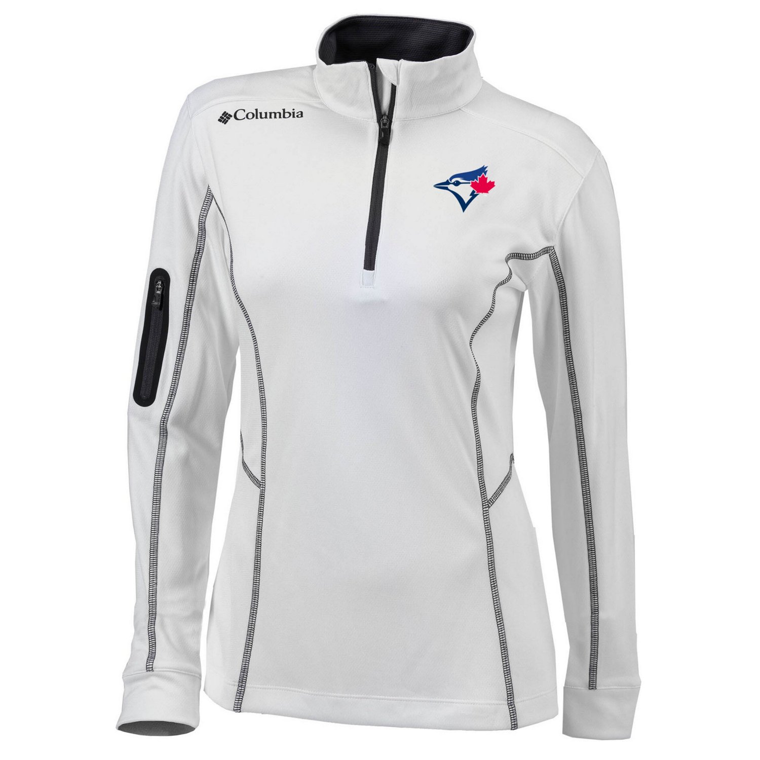 Columbia Toronto Blue Jays Omni-Wick Shotgun Quarter-Zip Pullover Top                                                            - view number 2