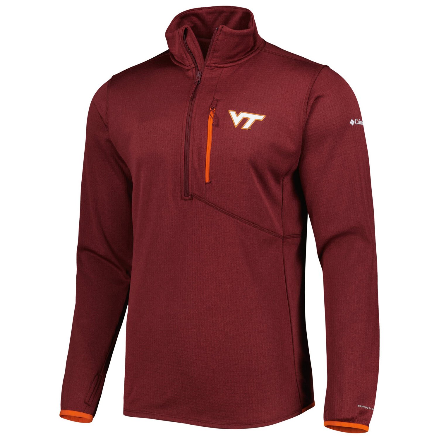 Columbia Virginia Tech Hokies Park View Omni-Wick Half-Zip Top - view number 2