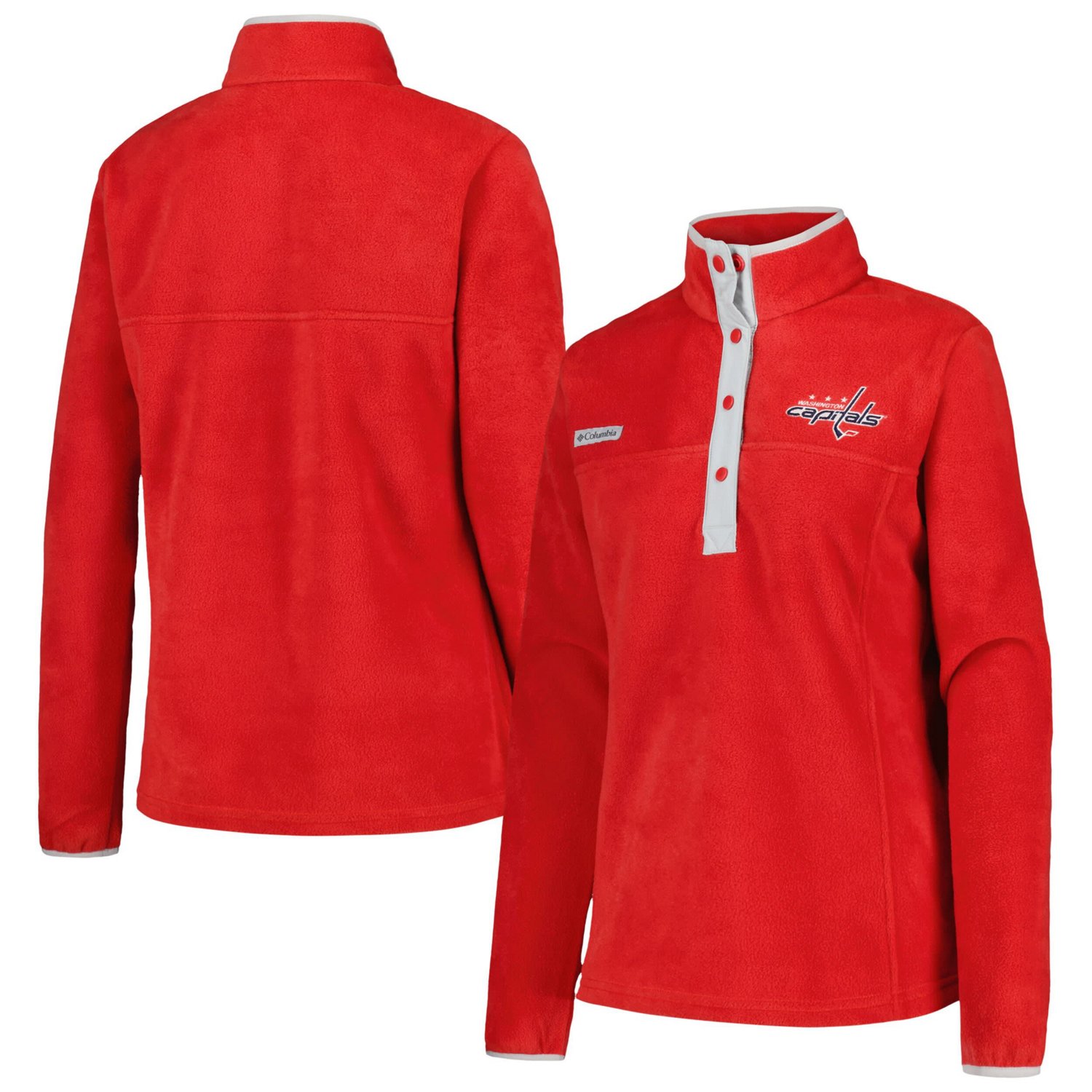 Columbia Washington Capitals Benton Springs Half-Snap Jacket