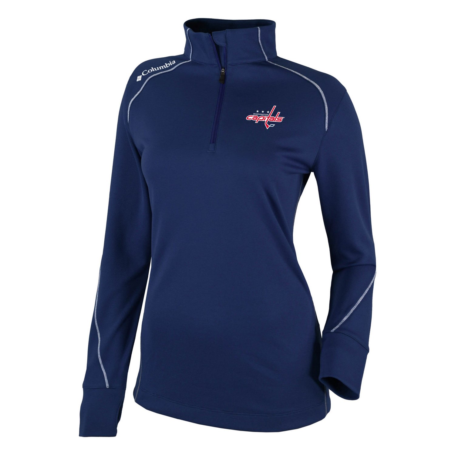 Columbia Washington Capitals Omni-Wick Shotgun 20 Quarter-Zip Pullover Top                                                       - view number 2