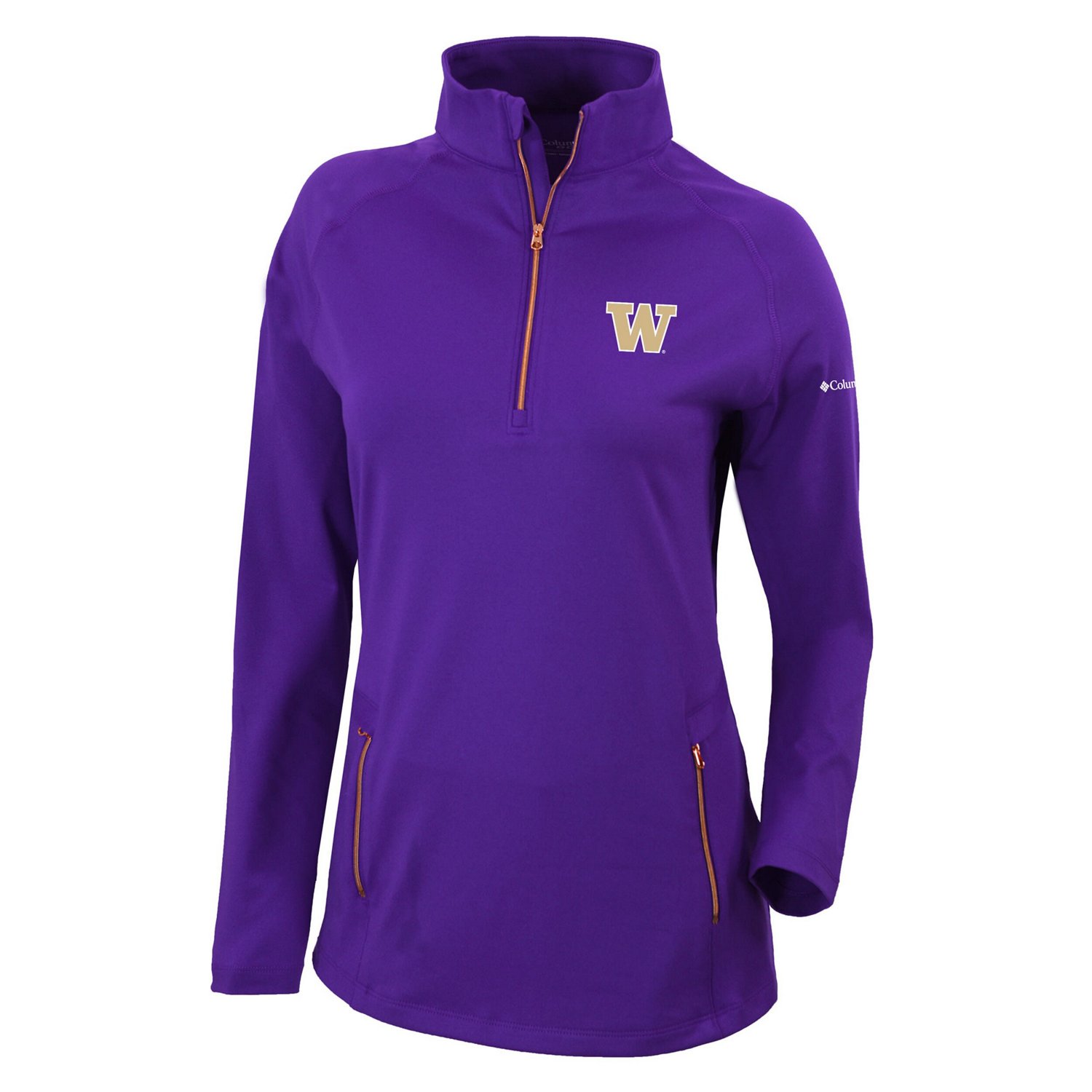Columbia Washington Huskies Outward Nine Quarter-Zip Pullover Top - view number 2