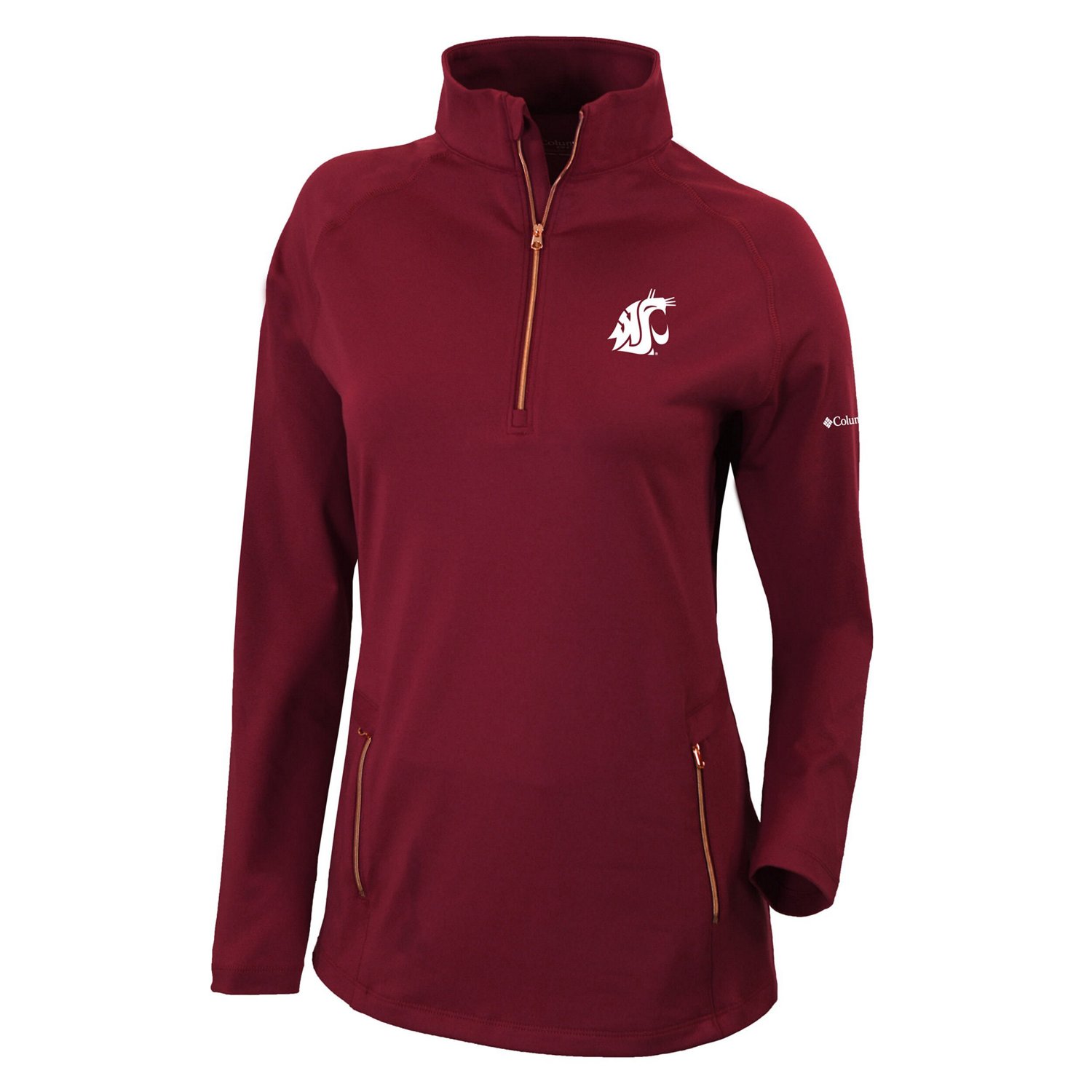 Columbia Washington State Cougars Outward Nine Quarter-Zip Pullover Top                                                          - view number 2