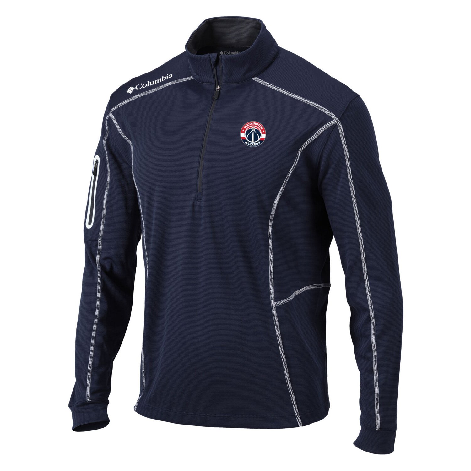 Columbia Washington Wizards Shotgun Quarter-Zip Pullover Jacket - view number 2