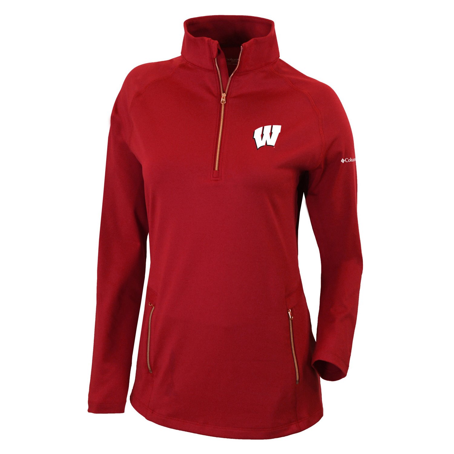 Columbia Wisconsin Badgers Outward Nine Quarter-Zip Pullover Top - view number 2