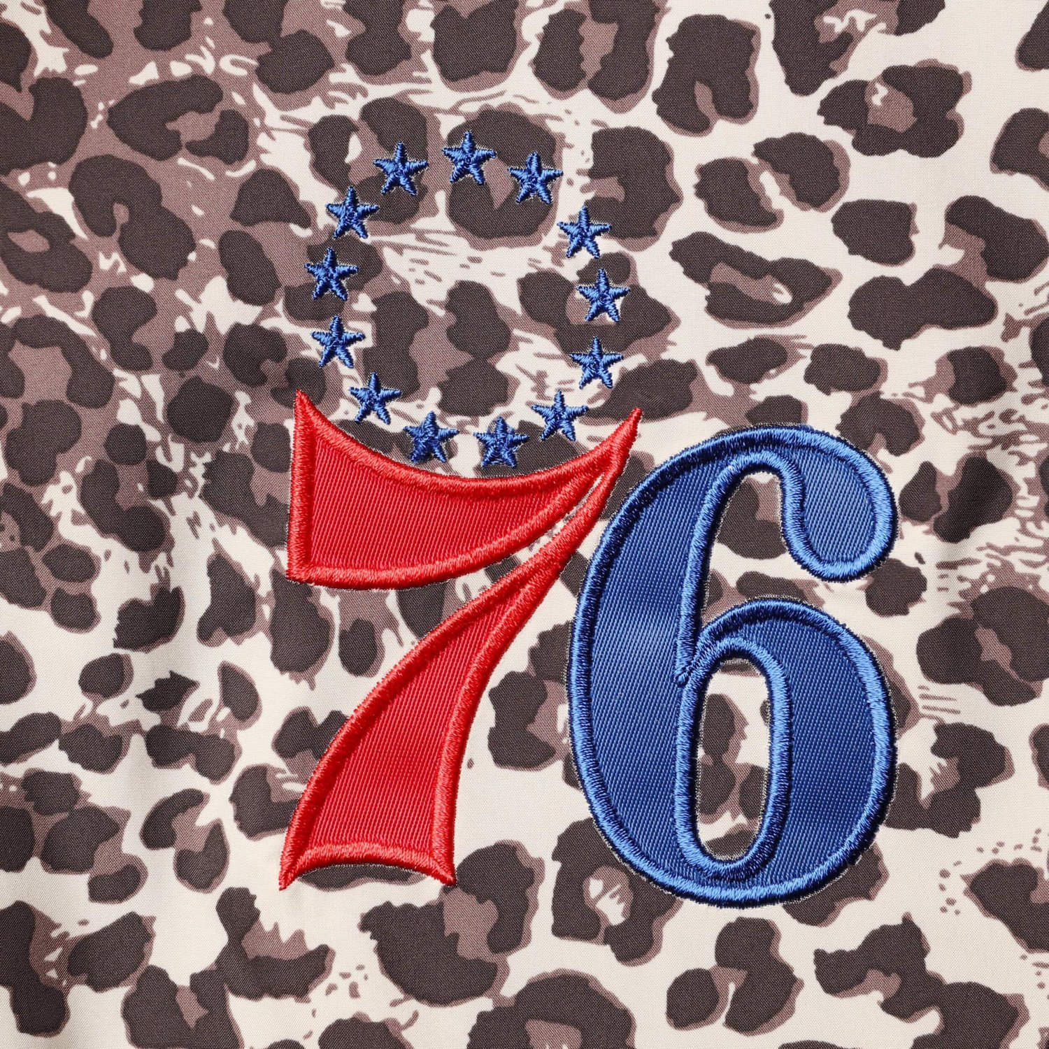 DKNY Sport Philadelphia 76ers Gabriella Windbreaker Half-Zip Hoodie