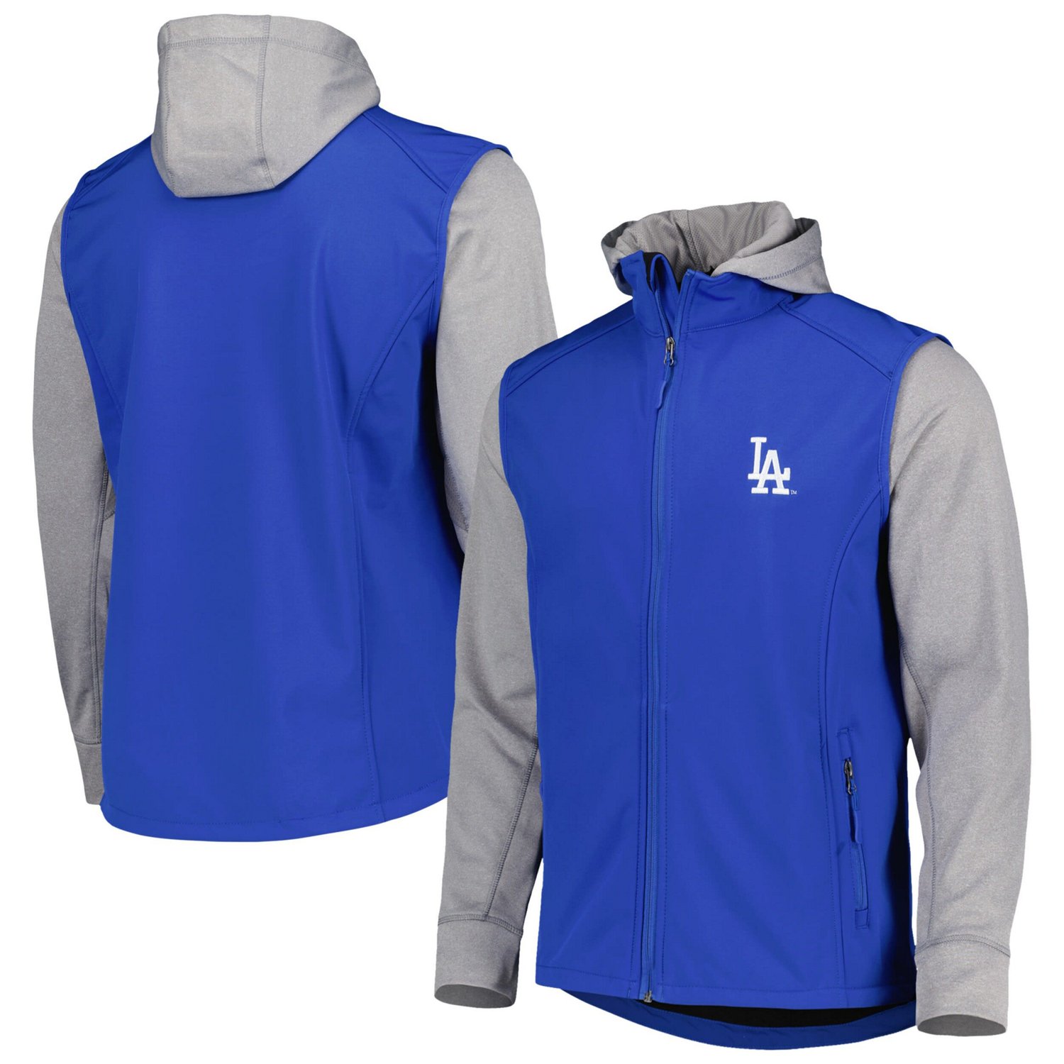 Dunbrooke /Heather Gray Los Angeles Dodgers Alpha Full-Zip Jacket