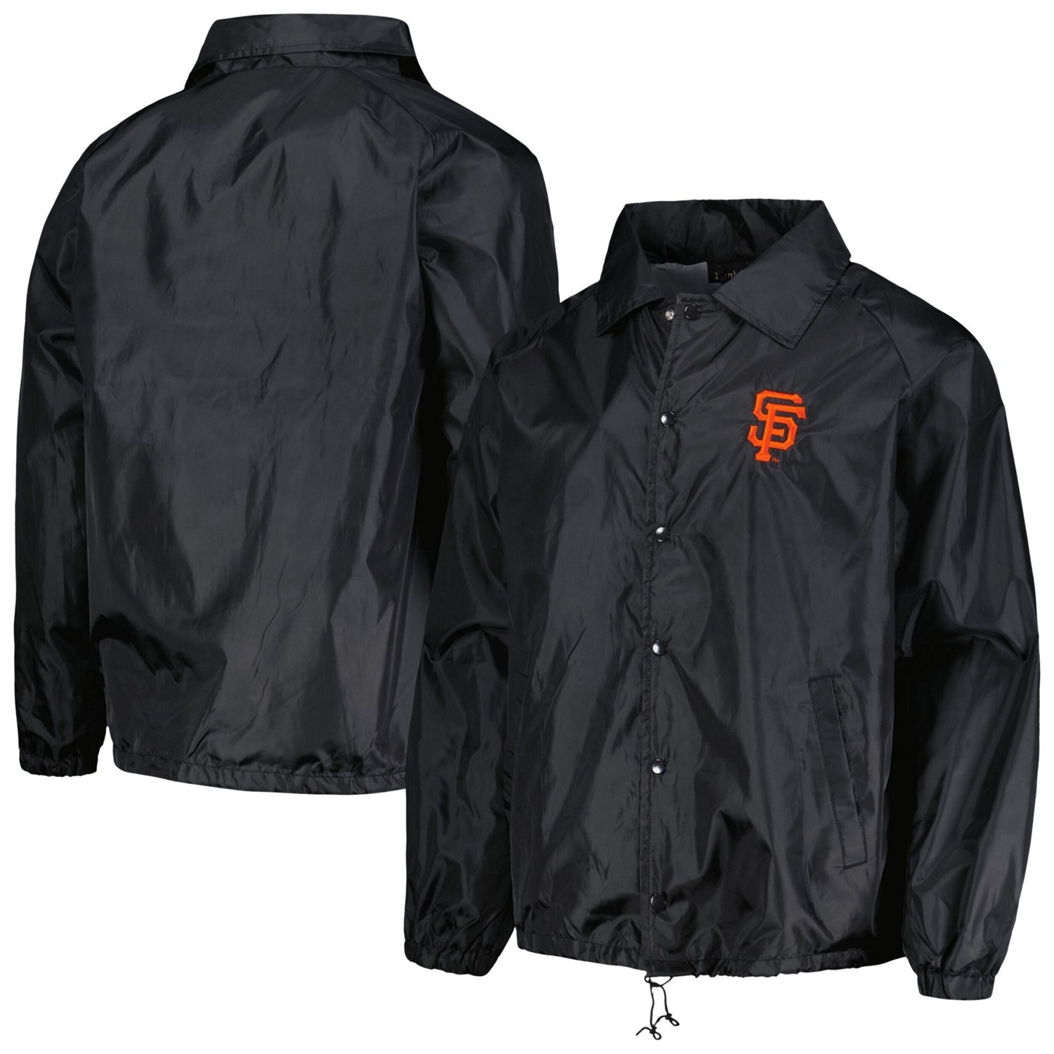 Dunbrooke San Francisco Giants Coach's Raglan Full-Snap Windbreaker Jacket - view number 1