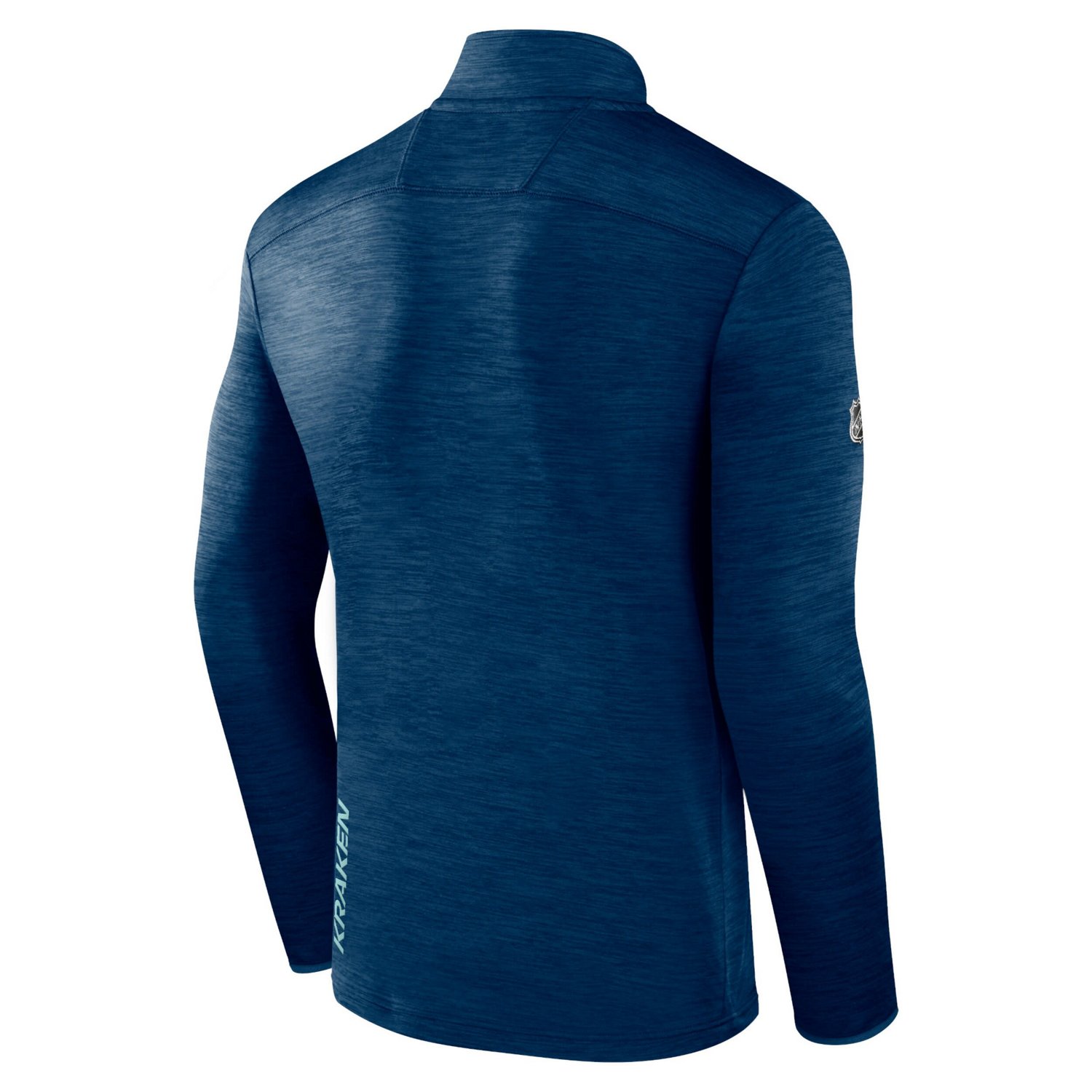 Fanatics Branded Deep Sea Seattle Kraken Authentic Pro Quarter-Zip Pullover Top - view number 3