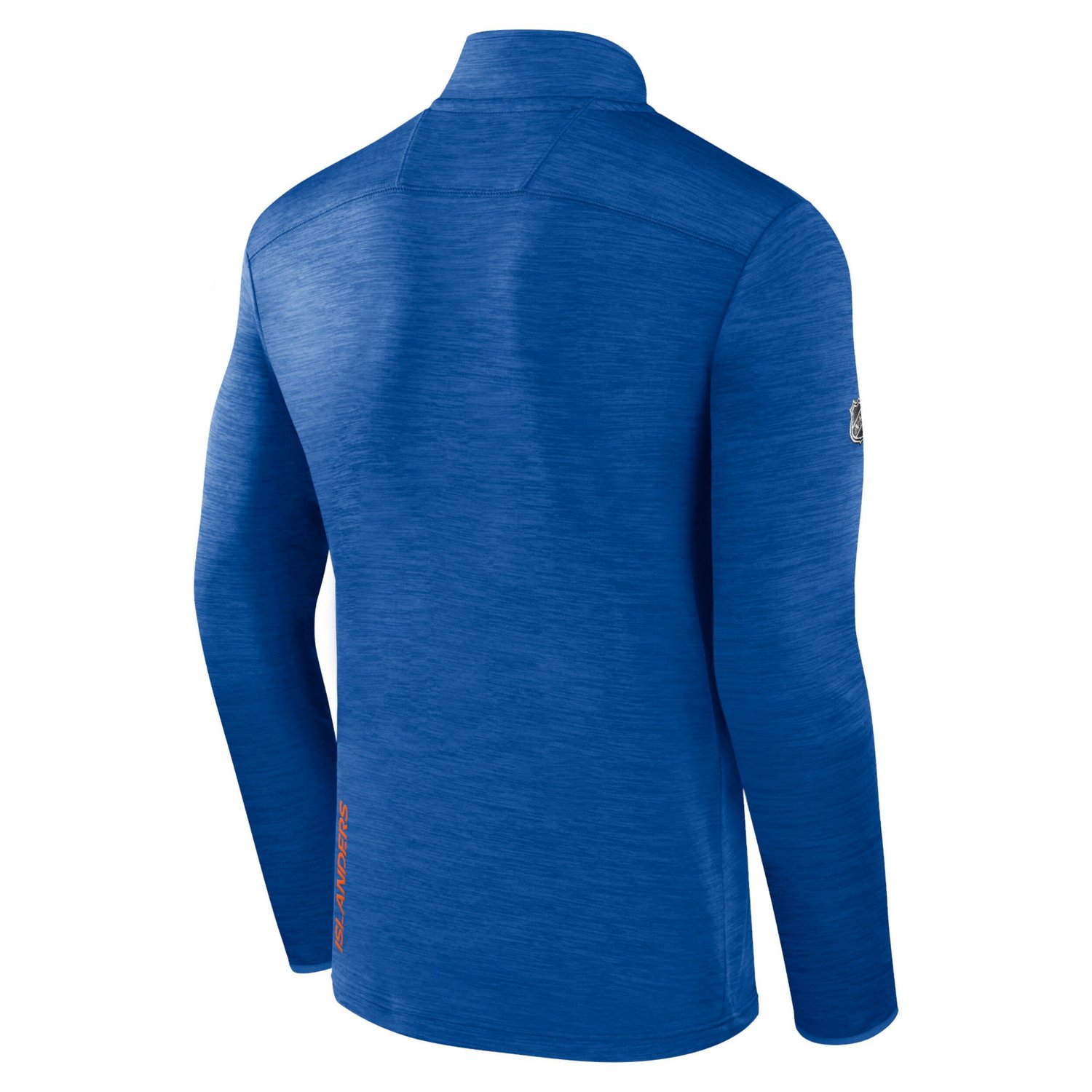 Fanatics Branded Heather New York Islanders Authentic Pro Quarter-Zip Pullover Top                                               - view number 3