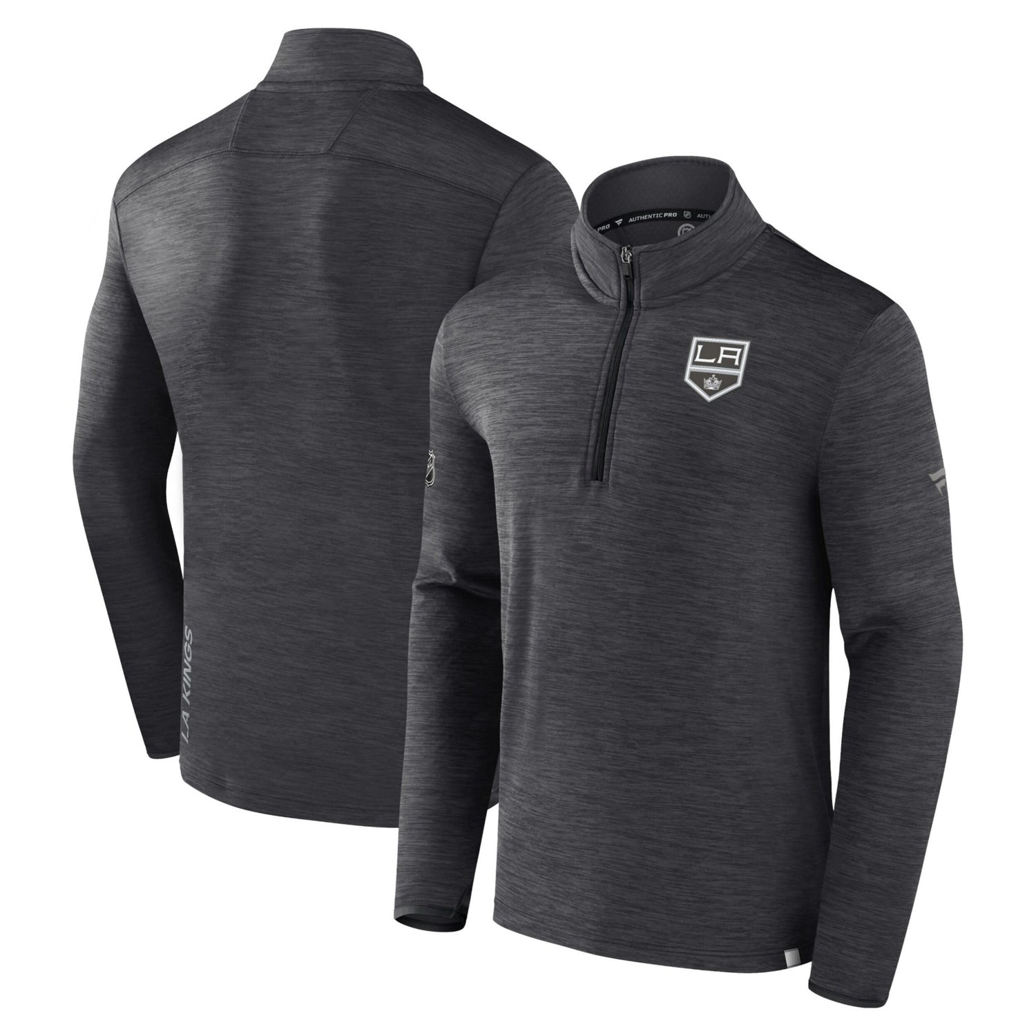 Fanatics Branded Los Angeles Kings Authentic Pro Quarter-Zip Pullover Top                                                        - view number 1