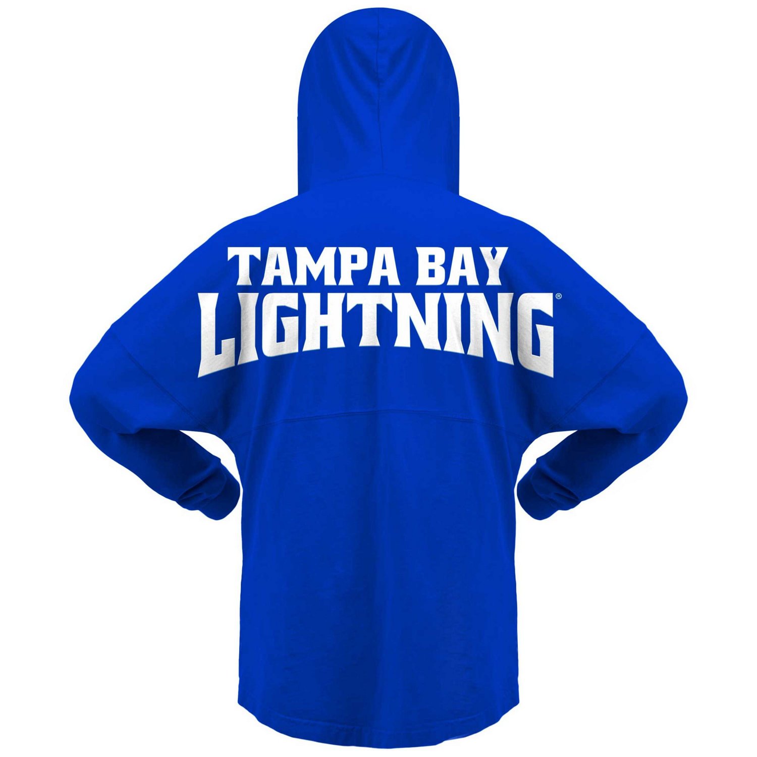 Fanatics Branded Tampa Bay Lightning Jersey Lace-Up V-Neck Long Sleeve Hoodie T-Shirt