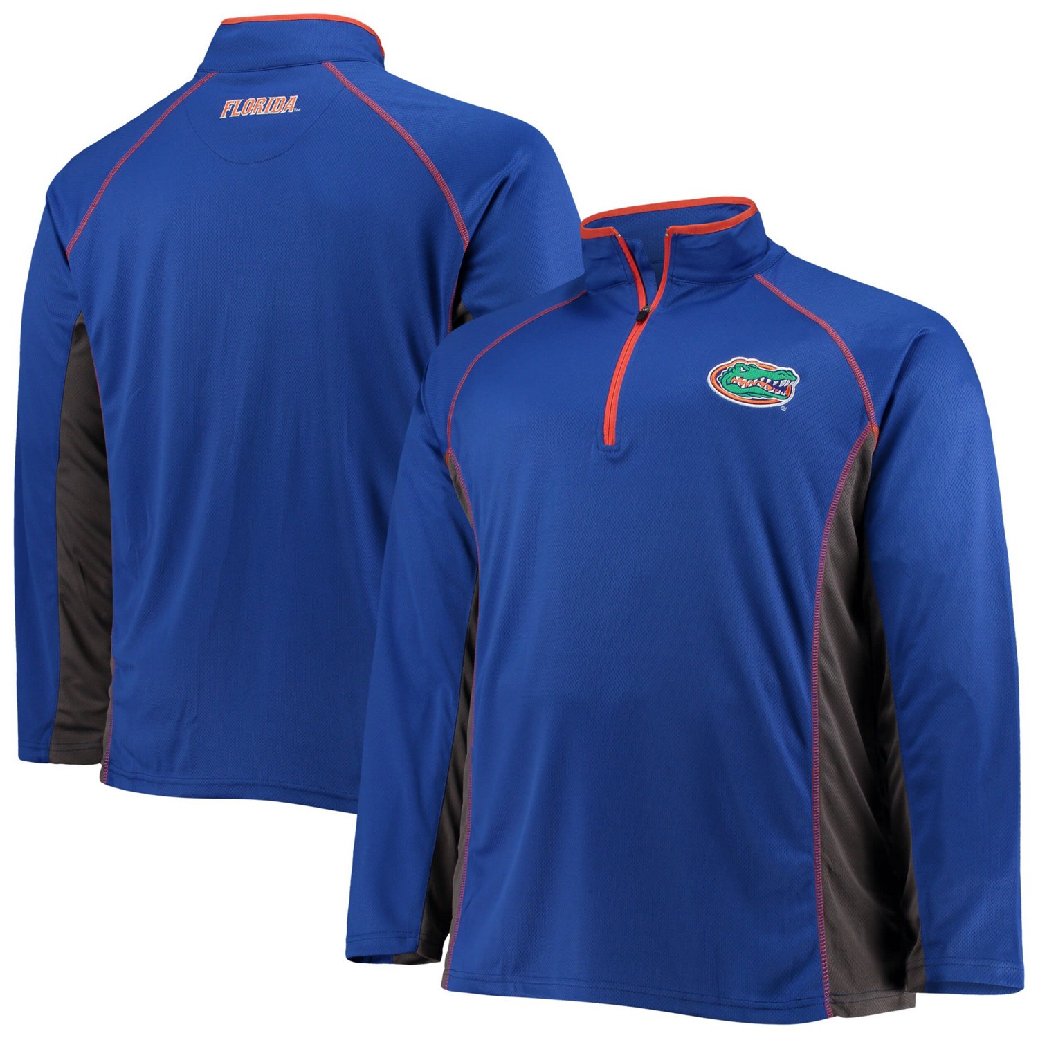 Florida Gators Big  Tall Textured Raglan Quarter-Zip Jacket