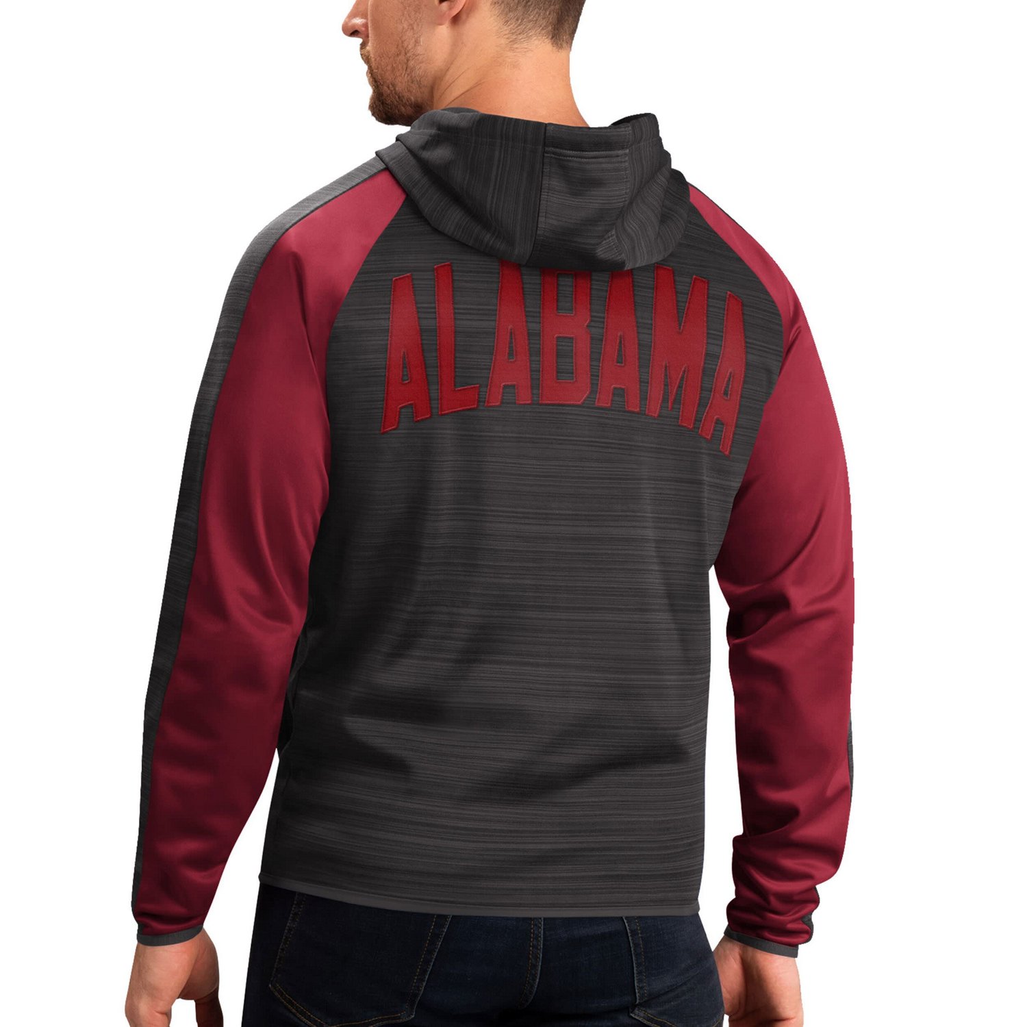 G-III Sports by Carl Banks Alabama Crimson Tide Neutral Zone Raglan Full-Zip Track Jacket Hoodie - view number 2