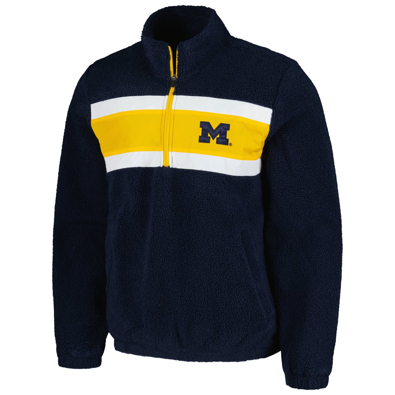 G-III Sports by Carl Banks Michigan Wolverines Pinch Runner Half-Zip Top