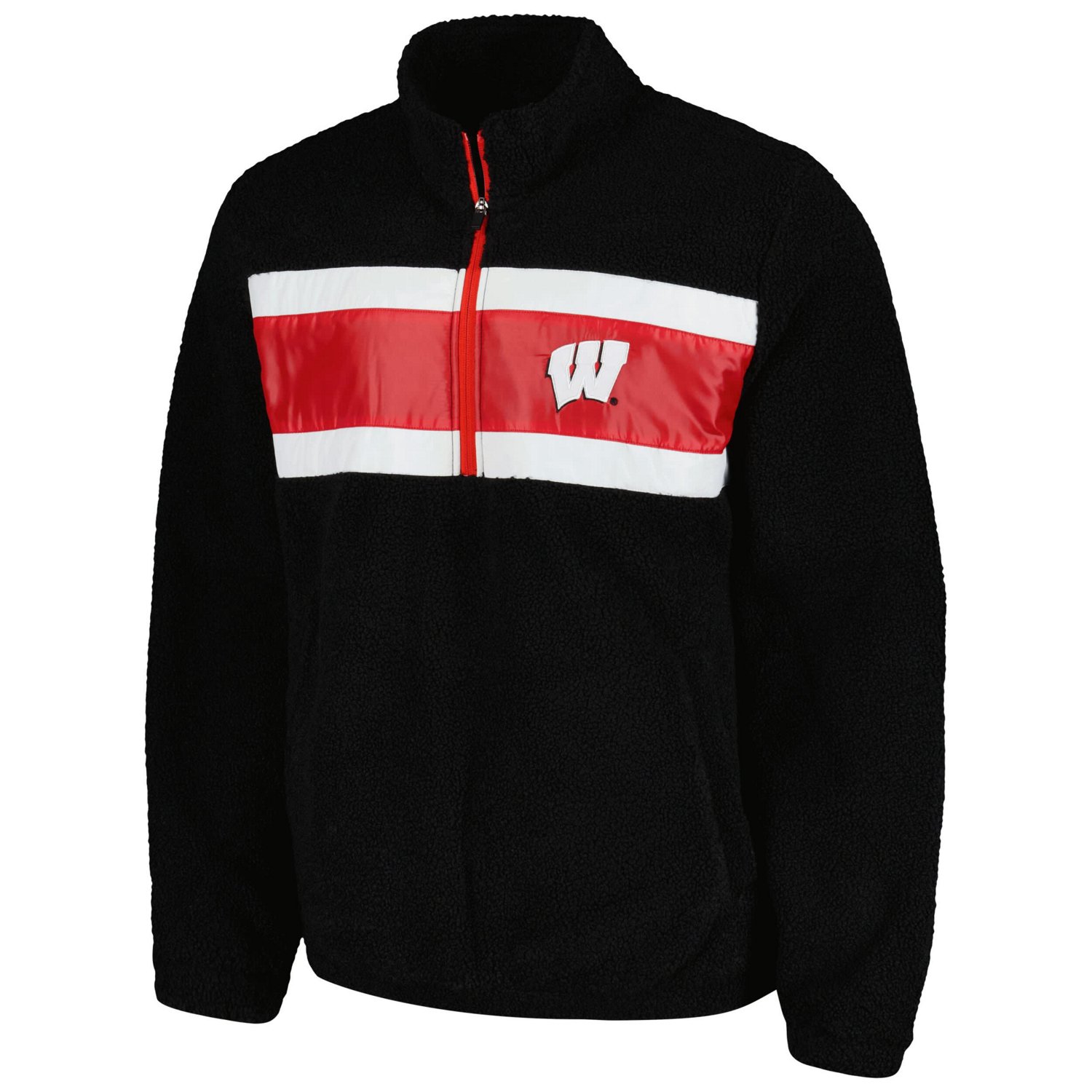 G-III Sports by Carl Banks Wisconsin Badgers Pinch Runner Half-Zip Top