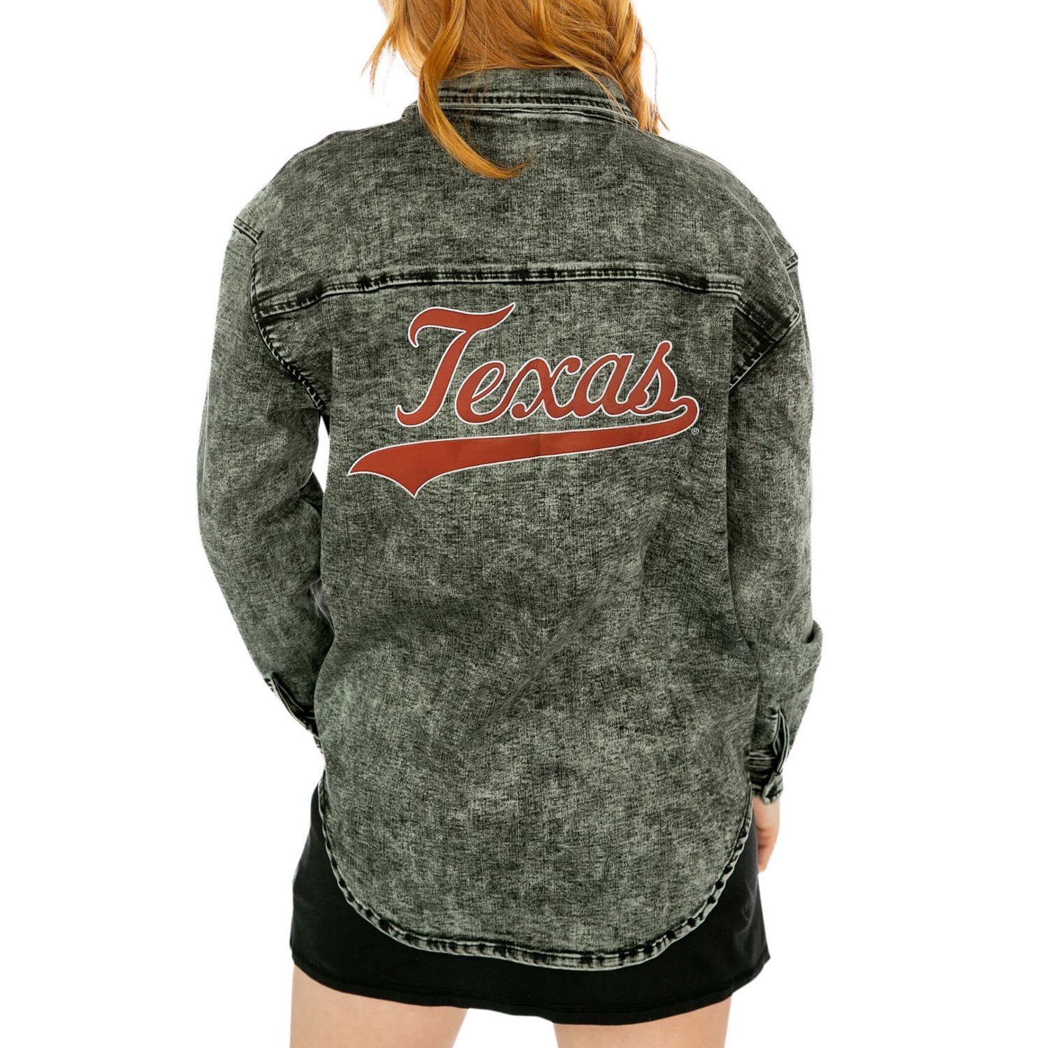 Gameday Couture Texas Longhorns Multi-Hit Tri-Blend Oversized Button-Up Jacket - view number 2