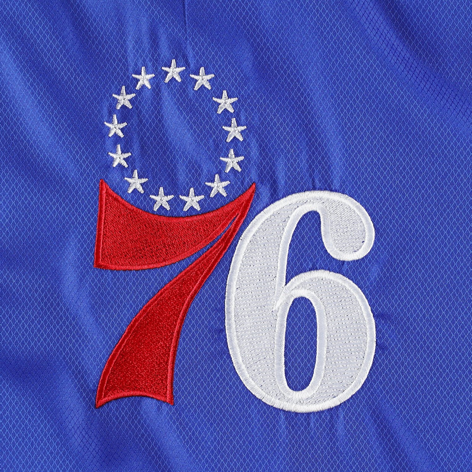 JH Design Philadelphia 76ers Ripstop Nylon Full-Zip Jacket