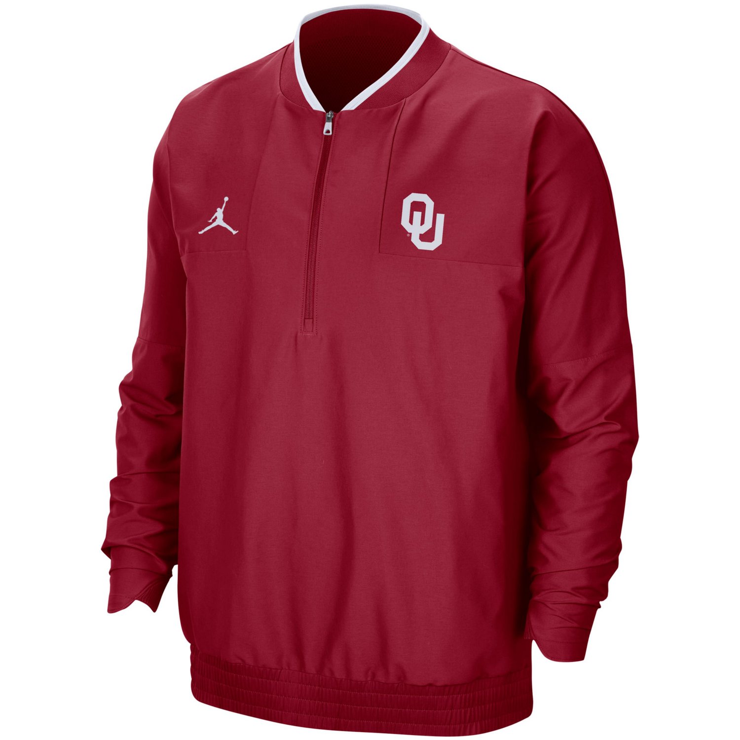 Jordan Brand Oklahoma Sooners 2021 Coach Half-Zip Jacket - view number 2