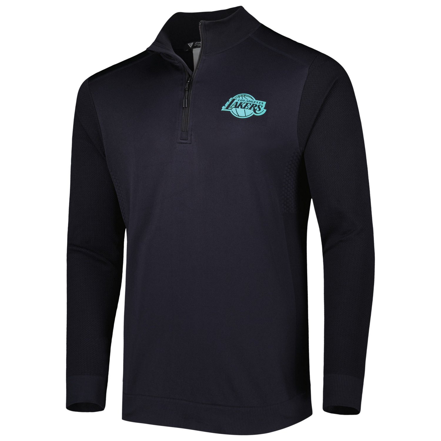Levelwear Los Angeles Lakers Nano Engineered Knit Fabric Quarter-Zip Jacket                                                      - view number 2
