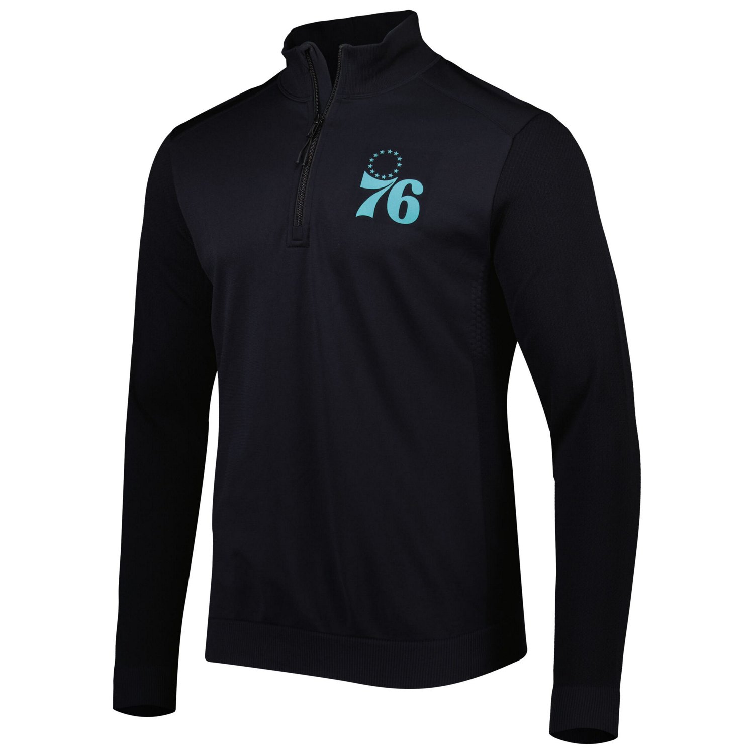 Levelwear Philadelphia 76ers Nano Engineered Knit Fabric Quarter-Zip Jacket