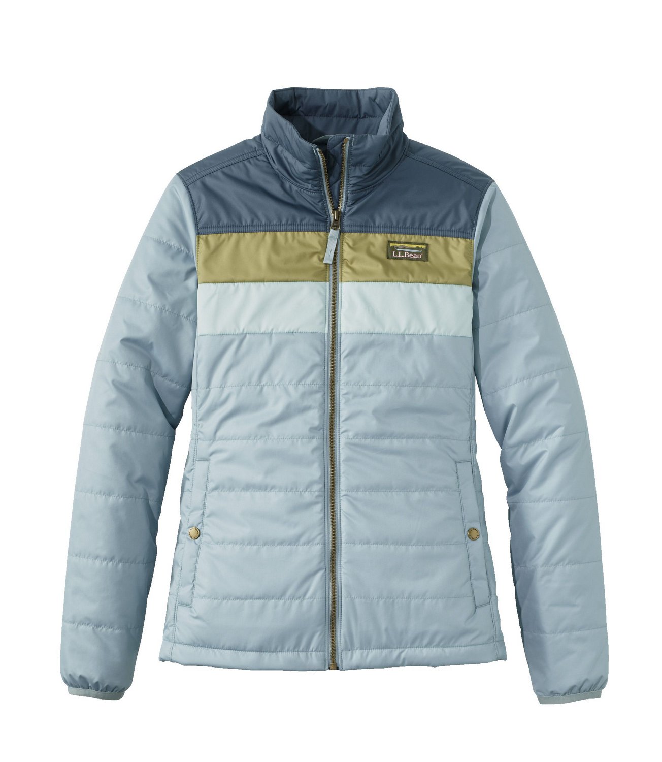 L.L.Bean Women's Mountain Classic Colorblock Puffer Jacket