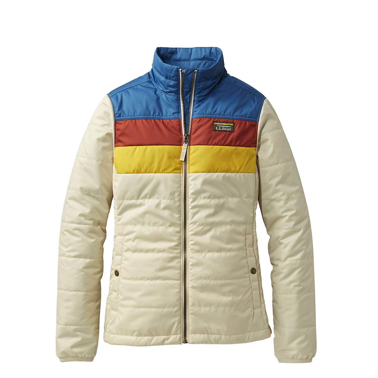 L.L.Bean Women's Mountain Classic Colorblock Puffer Jacket                                                                       - view number 1