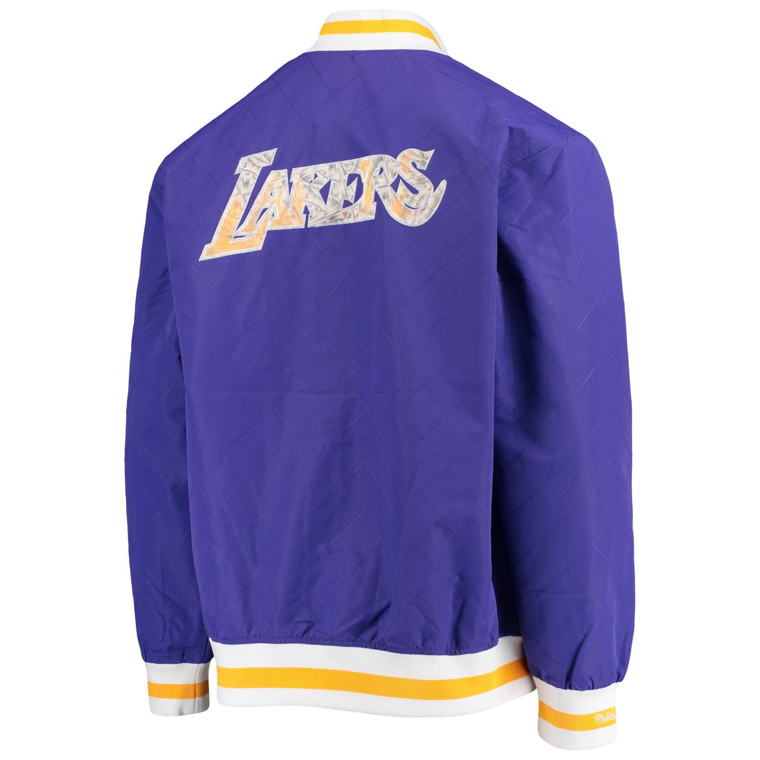 Los Angeles Lakers Mitchell  Ness Hardwood Classics 75th Anniversary Authentic Warmup Full-Snap Jacket                           - view number 4
