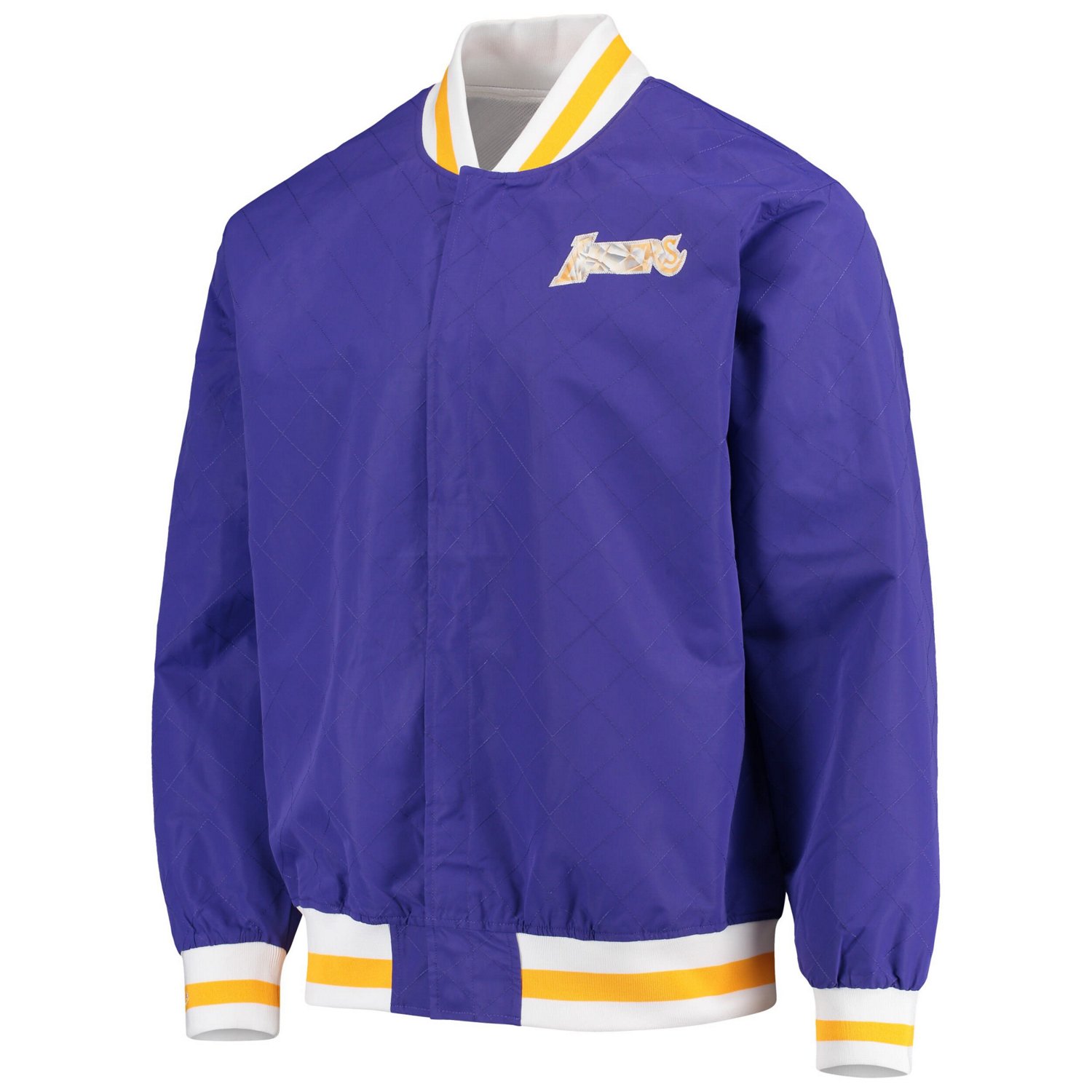 Los Angeles Lakers Mitchell  Ness Hardwood Classics 75th Anniversary Authentic Warmup Full-Snap Jacket                           - view number 2