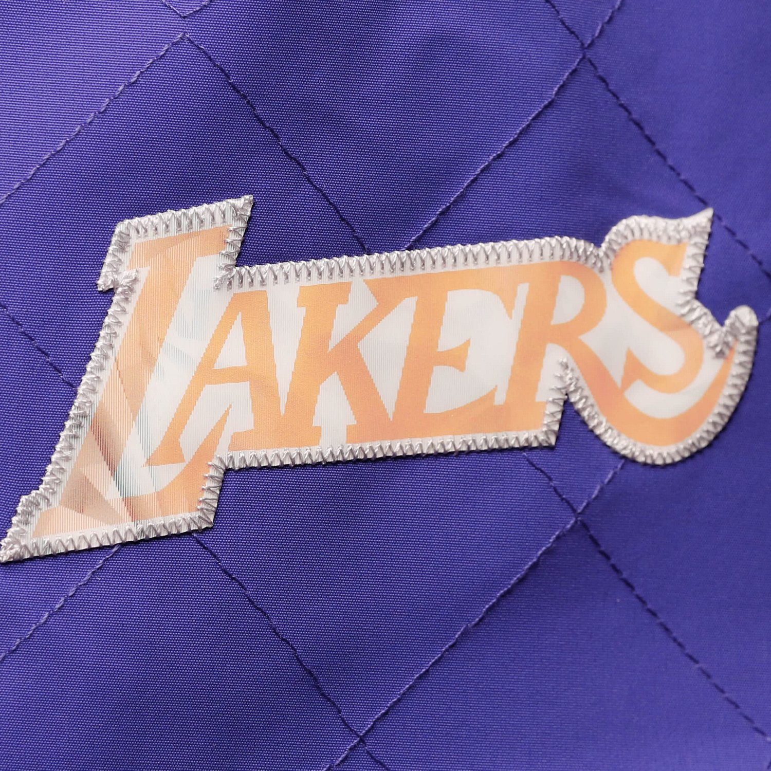 Los Angeles Lakers Mitchell  Ness Hardwood Classics 75th Anniversary Authentic Warmup Full-Snap Jacket                           - view number 3