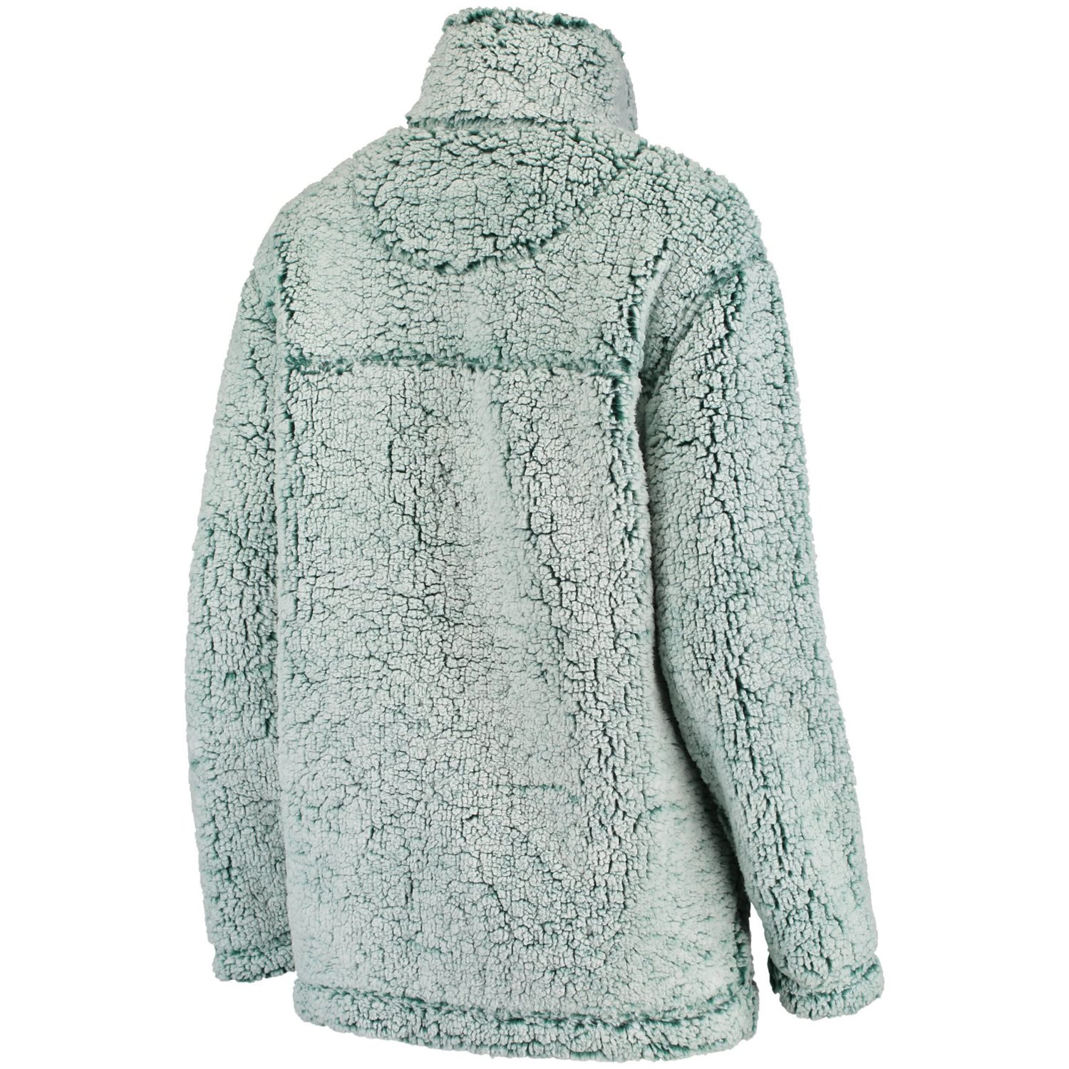 Michigan State Spartans Sherpa Super Soft Quarter Zip Pullover Jacket - view number 3