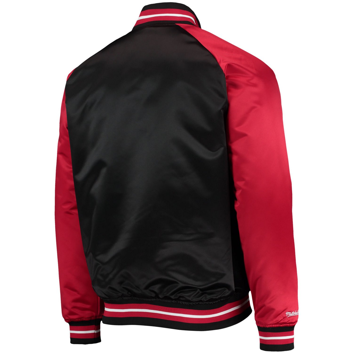 Mitchell  Ness /Red Toronto Raptors Hardwood Classics Reload 30 Raglan Full-Snap Satin Jacket                                    - view number 3