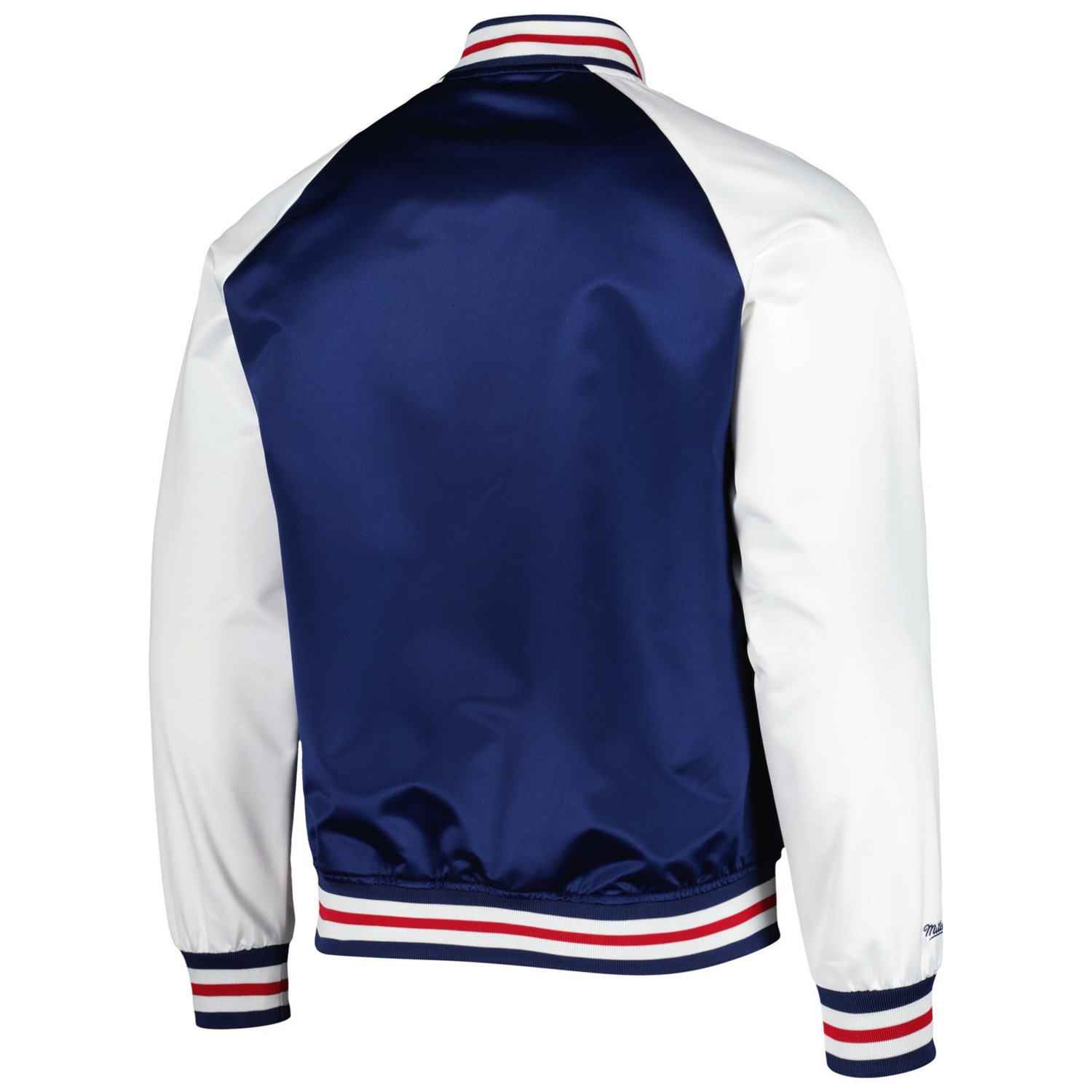 Mitchell  Ness /White New York Rangers Primetime Raglan Satin Full-Snap Jacket                                                   - view number 3