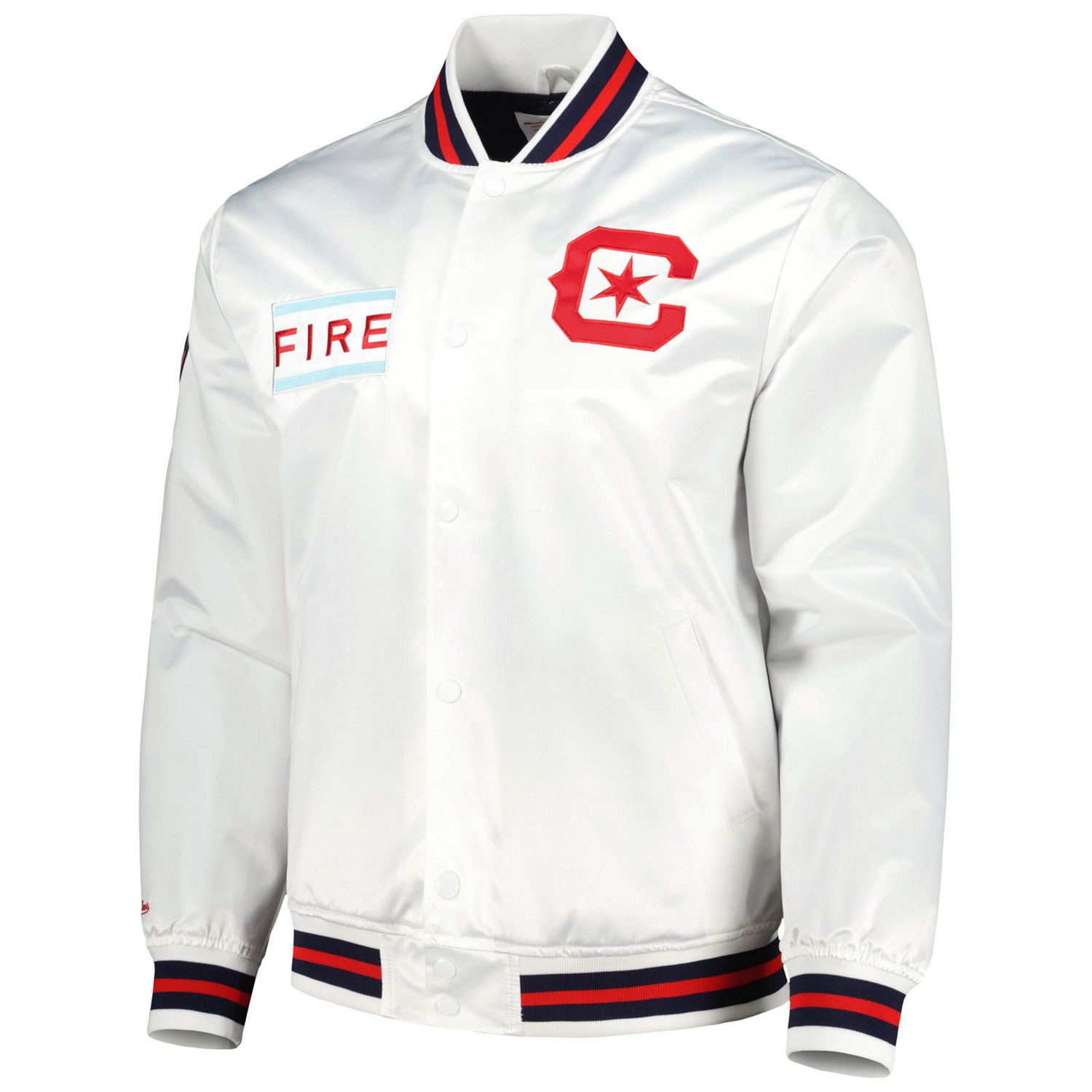 Mitchell  Ness Chicago Fire City Full-Snap Satin Jacket                                                                          - view number 2