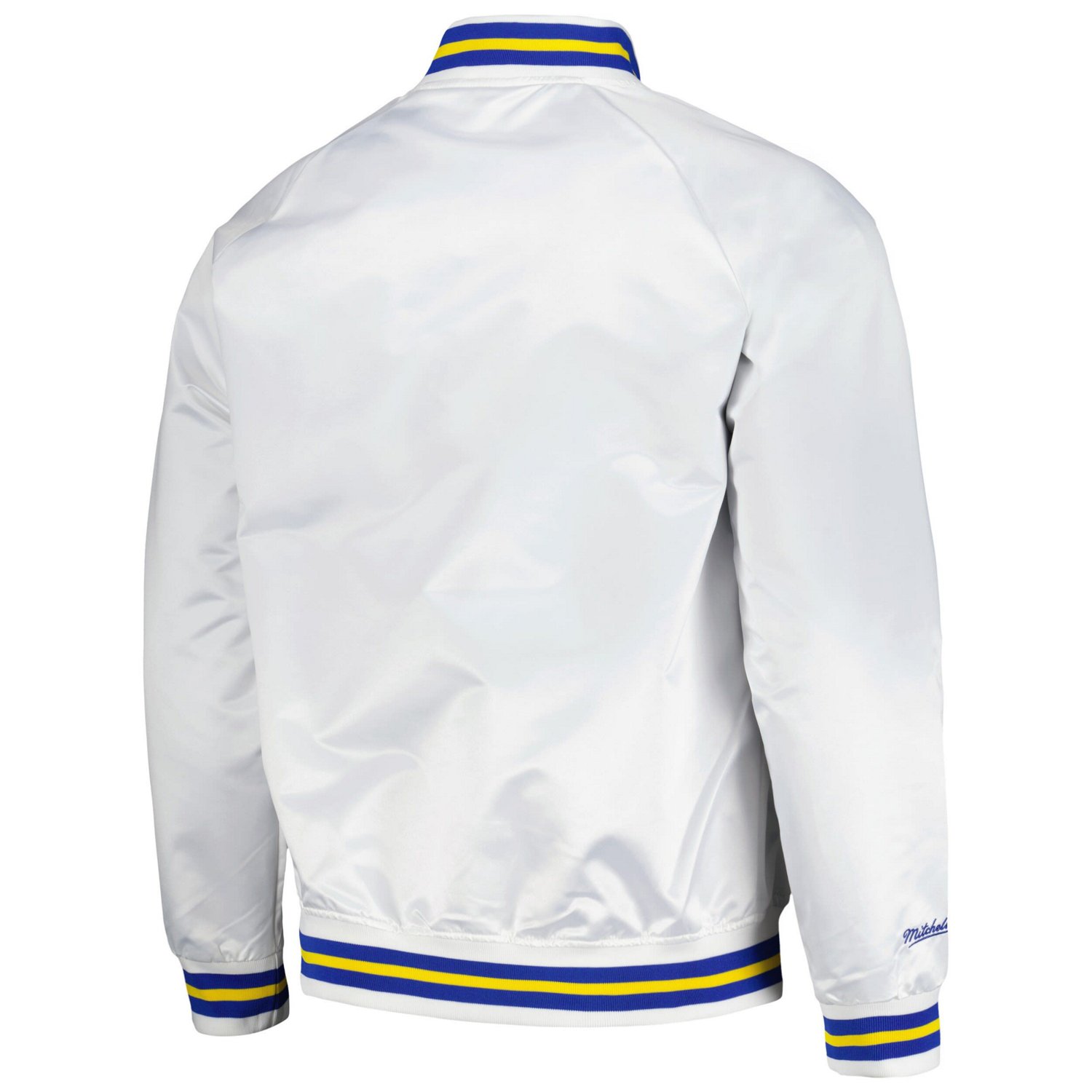 Mitchell  Ness Denver Nuggets Hardwood Classics Throwback Wordmark Raglan Full-Snap Jacket